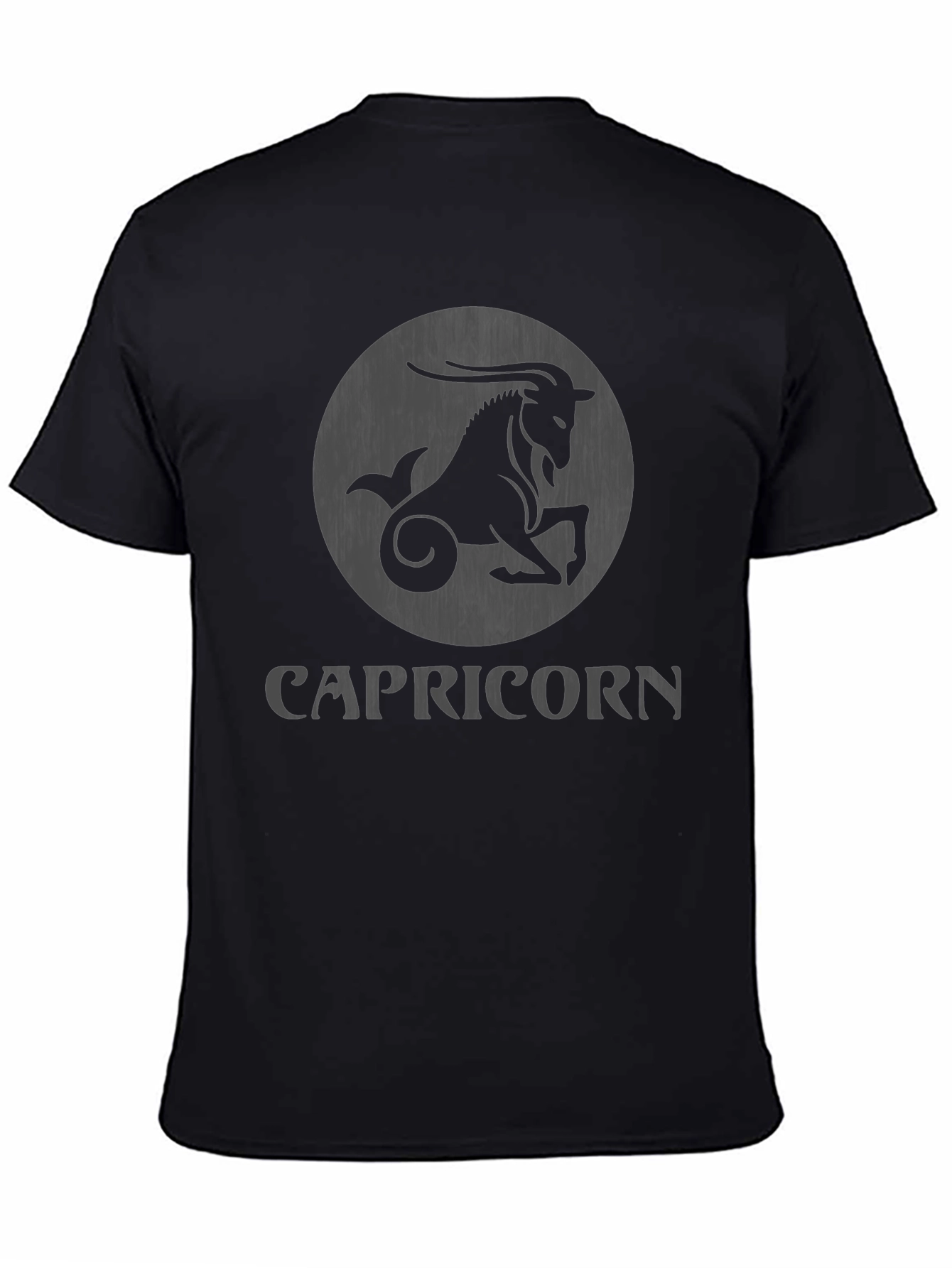 Capricorn Zodiac T-Shirt Black Graphic Tee