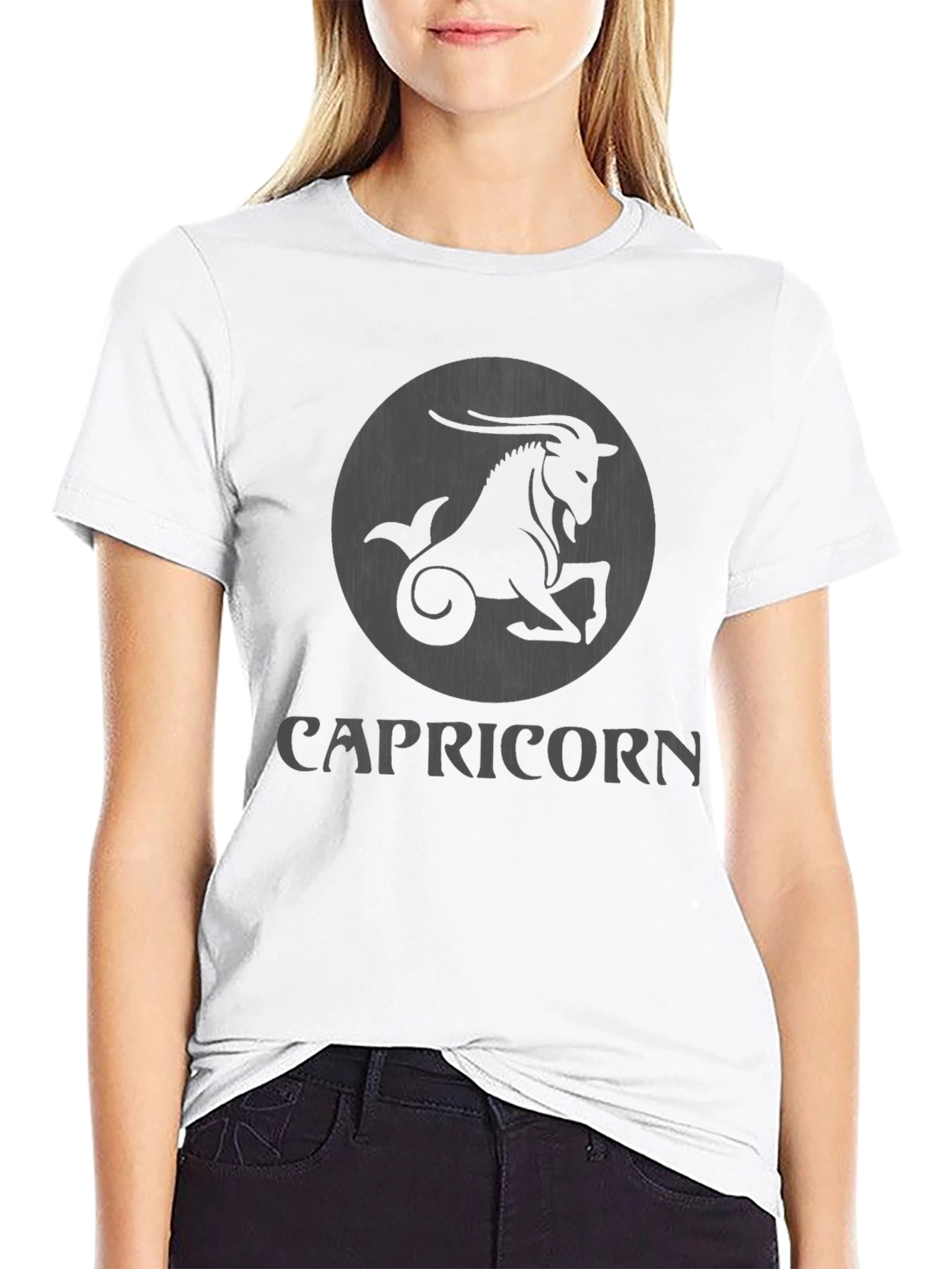 Capricorn Zodiac T-Shirt Black Graphic Tee