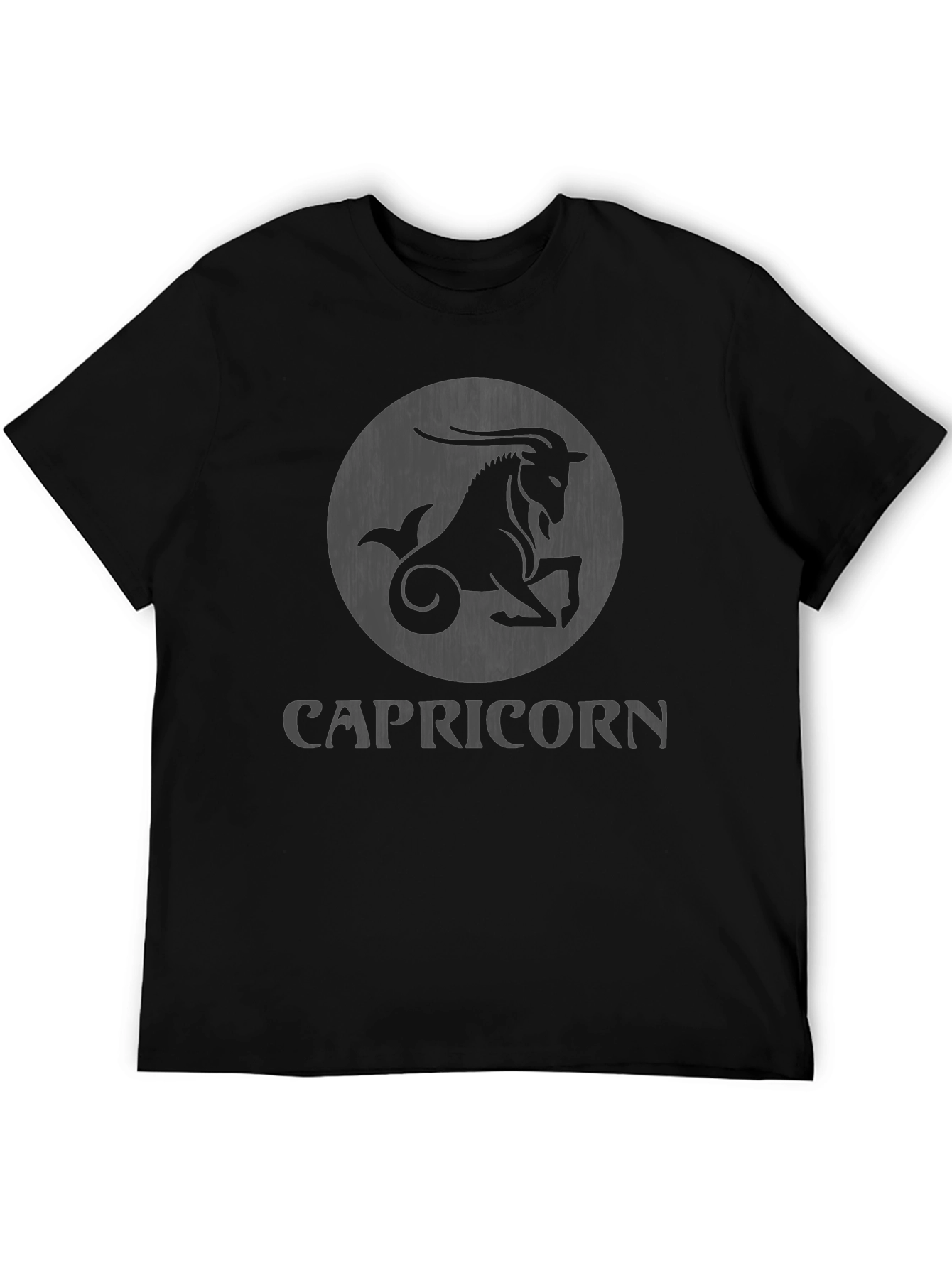 Capricorn Zodiac T-Shirt Black Graphic Tee
