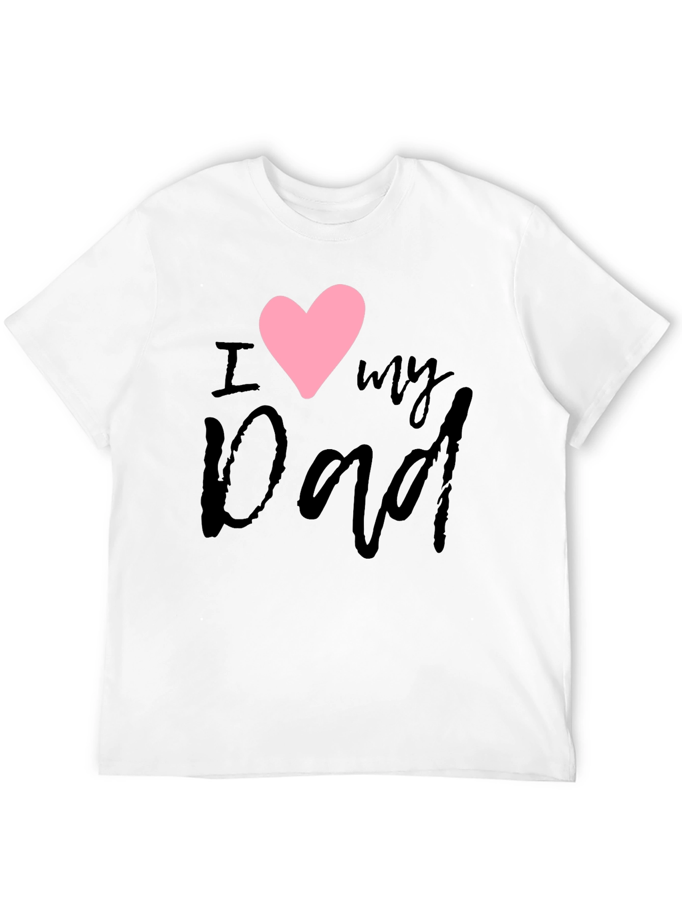 I Heart My Dad Black T-Shirt