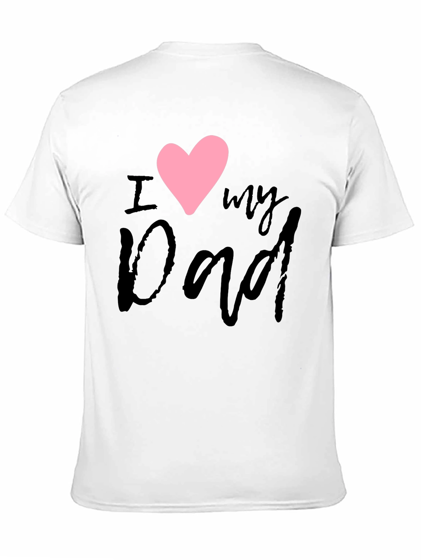 I Heart My Dad Black T-Shirt