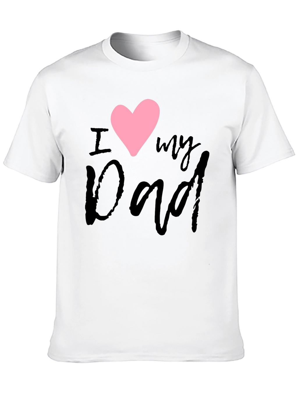 I Heart My Dad Black T-Shirt