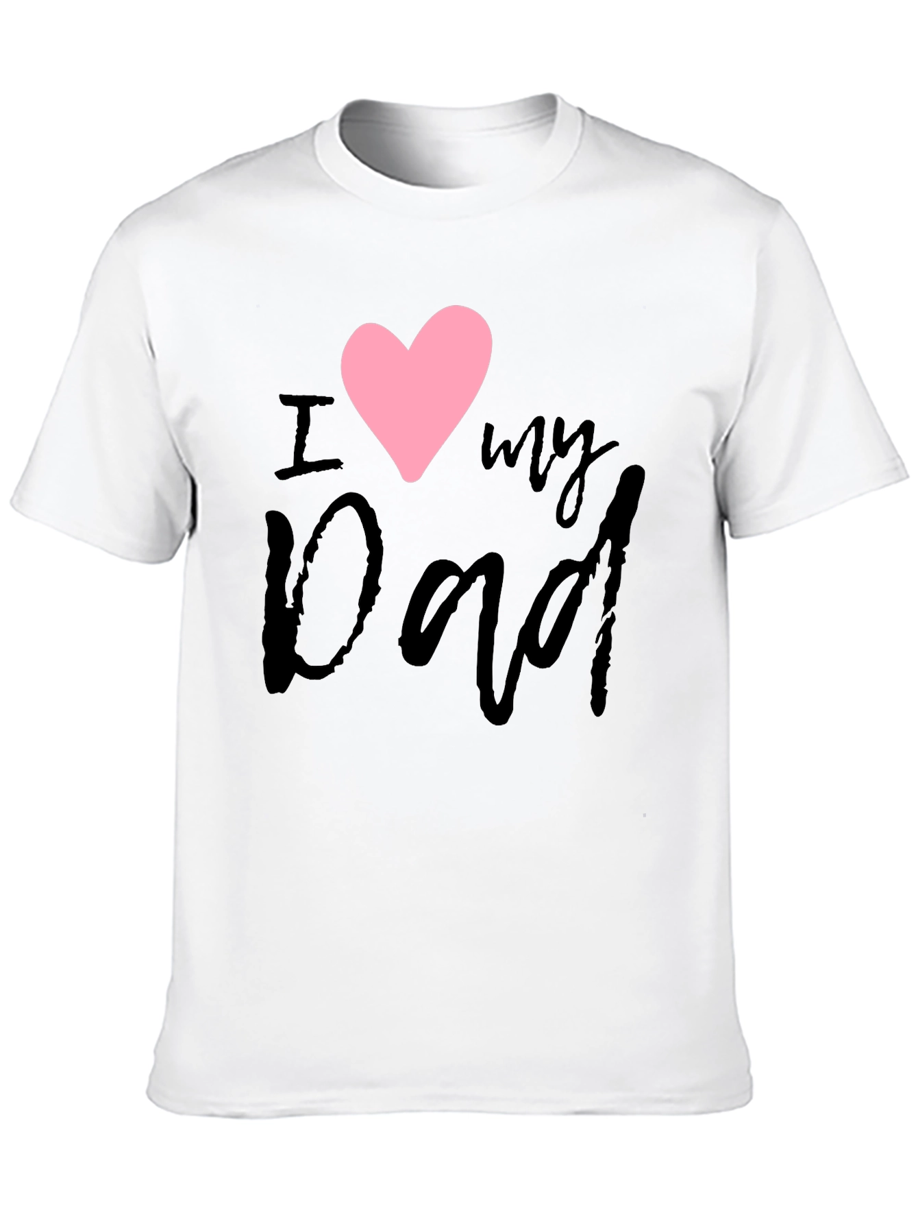 I Heart My Dad Black T-Shirt