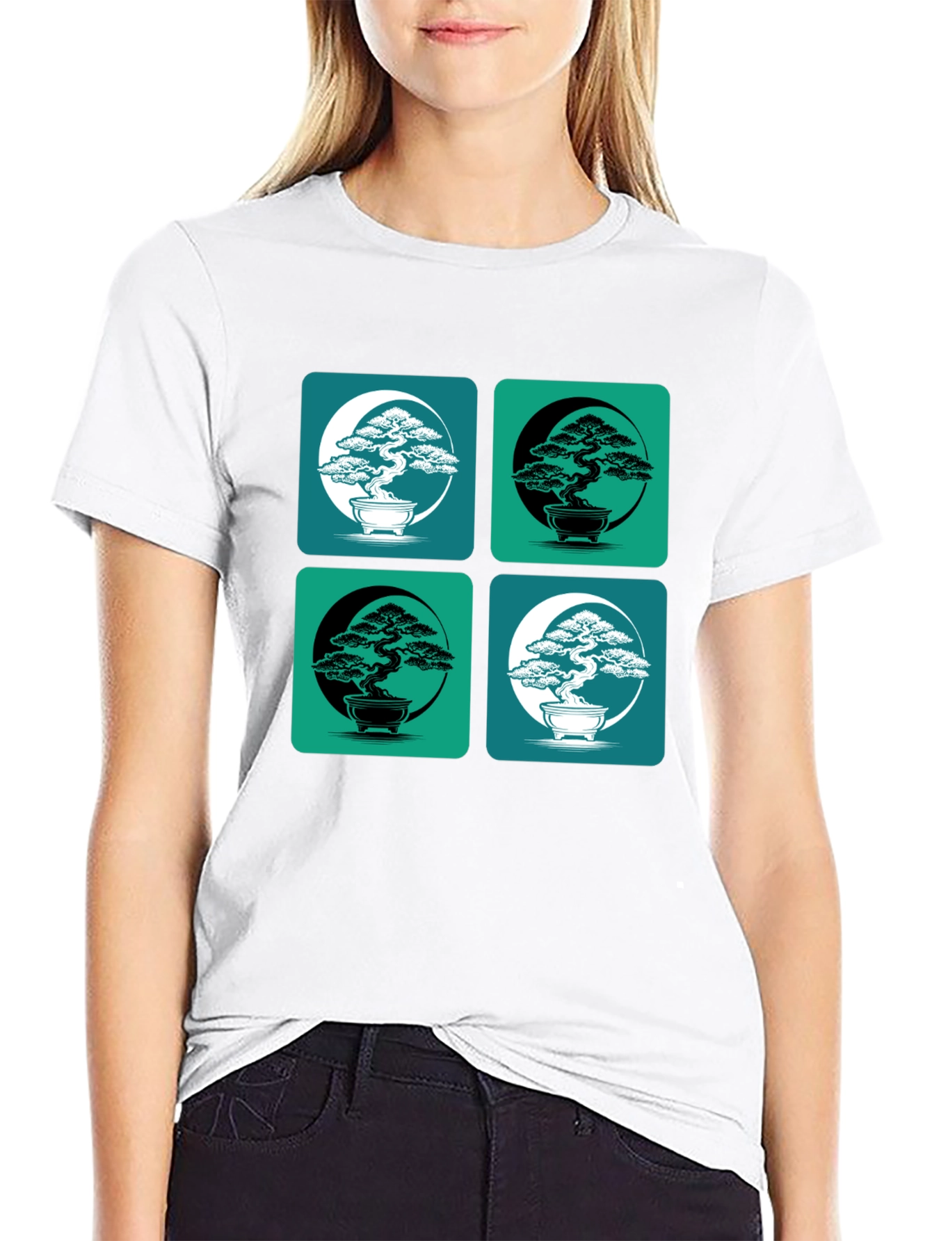 Bonsai Yin Yang T-Shirt - Stylish Graphic Tee