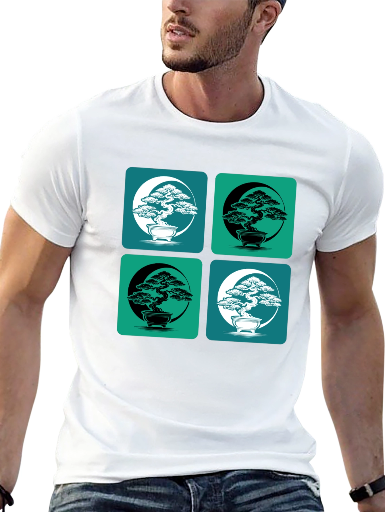 Bonsai Yin Yang T-Shirt - Stylish Graphic Tee