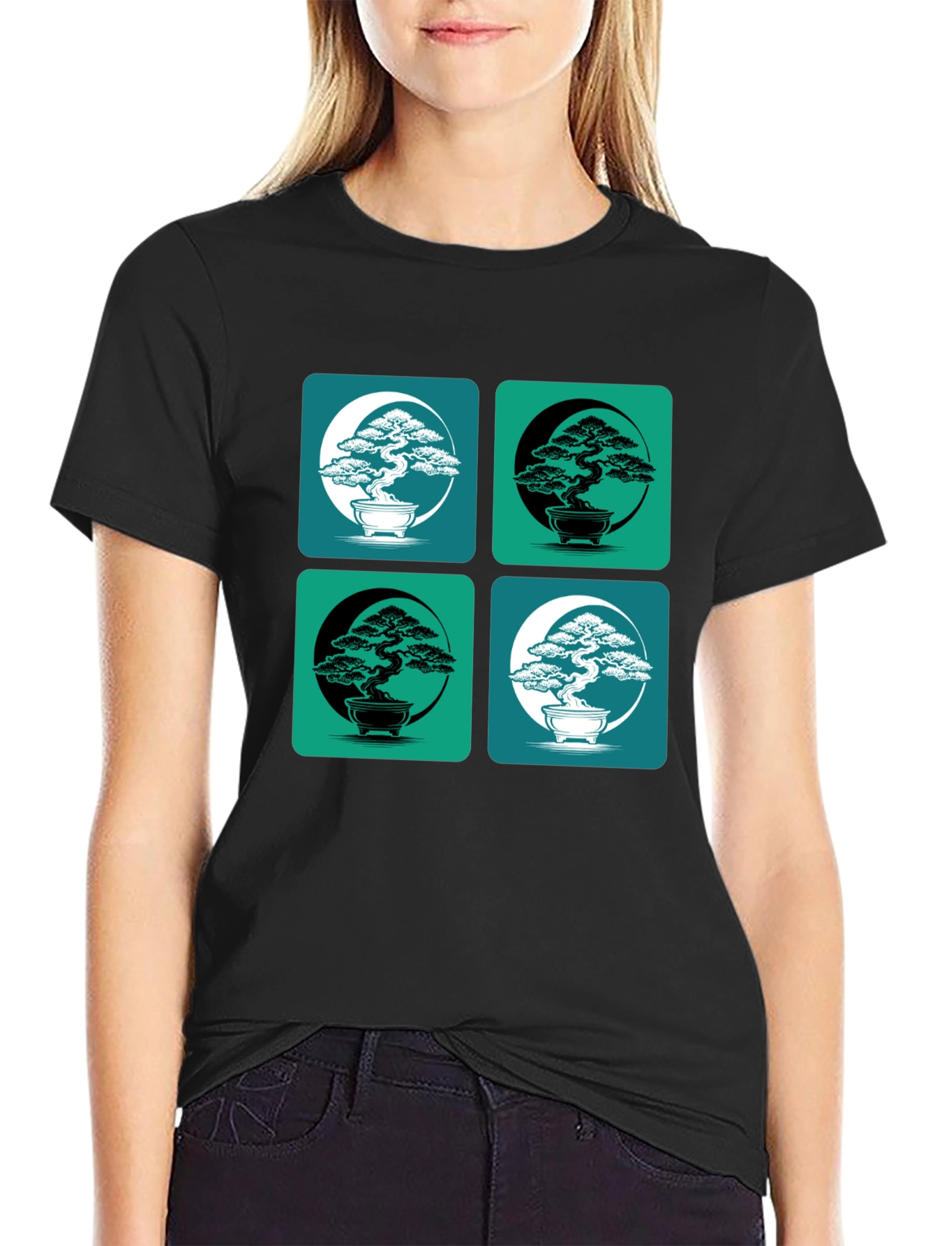 Bonsai Yin Yang T-Shirt - Stylish Graphic Tee