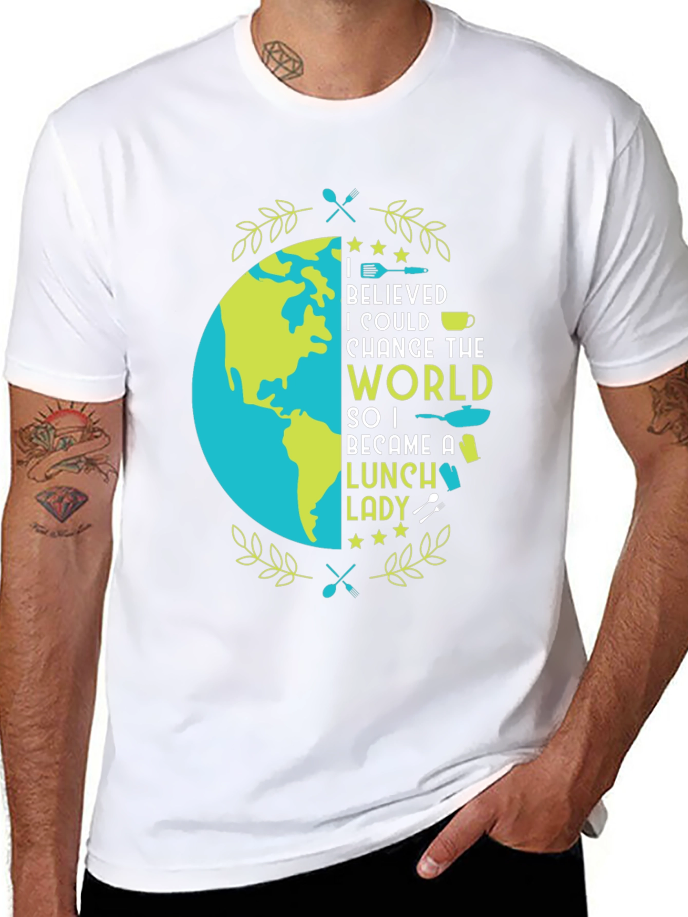 Lunch Lady T-Shirt - Change the World