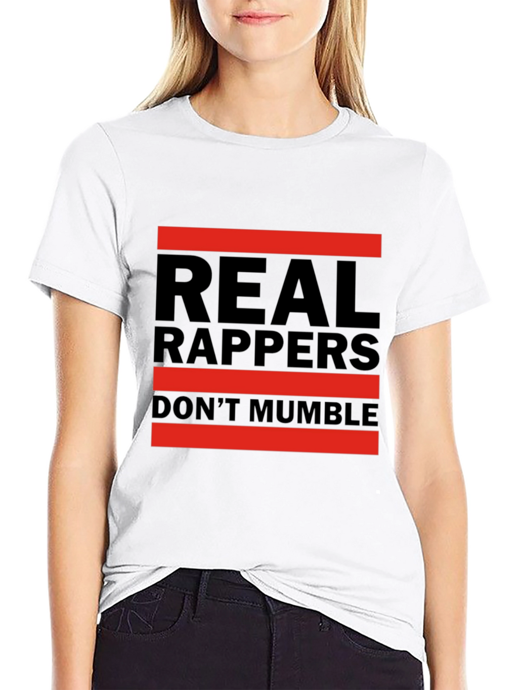 Real Rappers Dont Mumble Graphic Tee