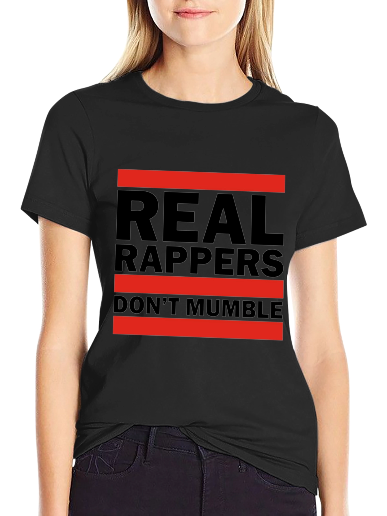 Real Rappers Dont Mumble Graphic Tee
