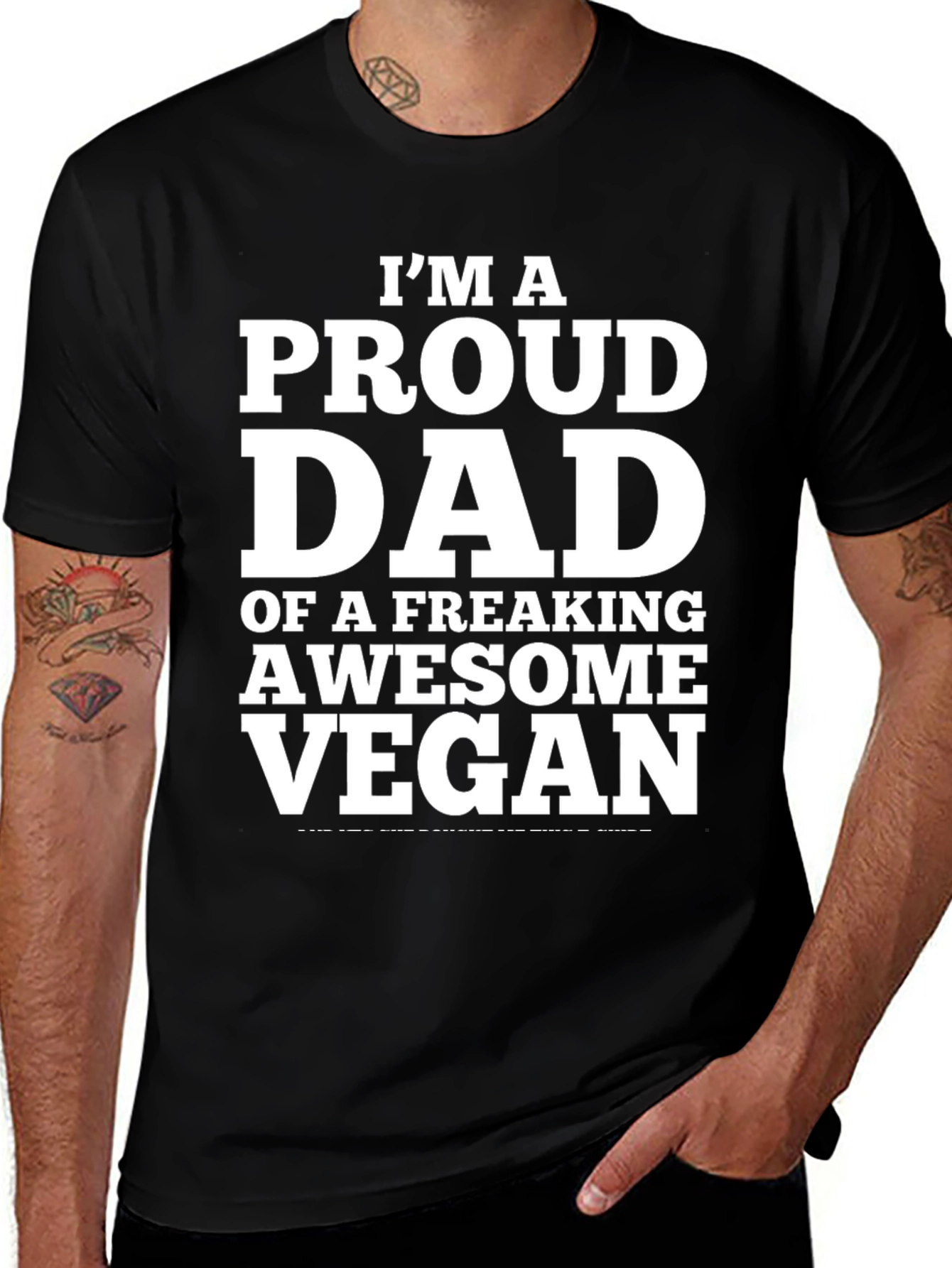 Proud Dad of a Vegan T-Shirt
