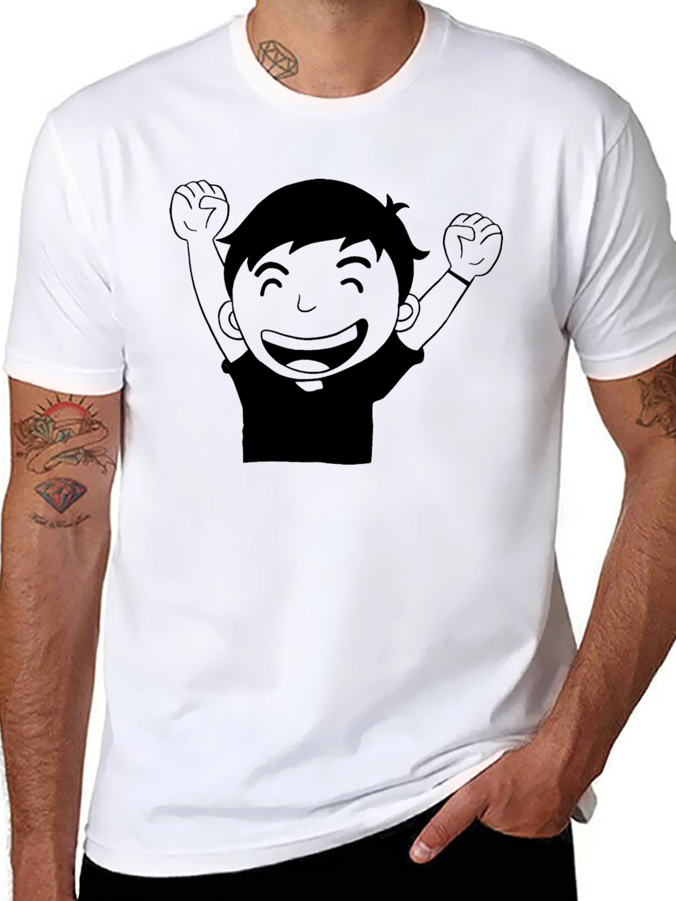 Joyful Kid Graphic Tee - Black T-Shirt