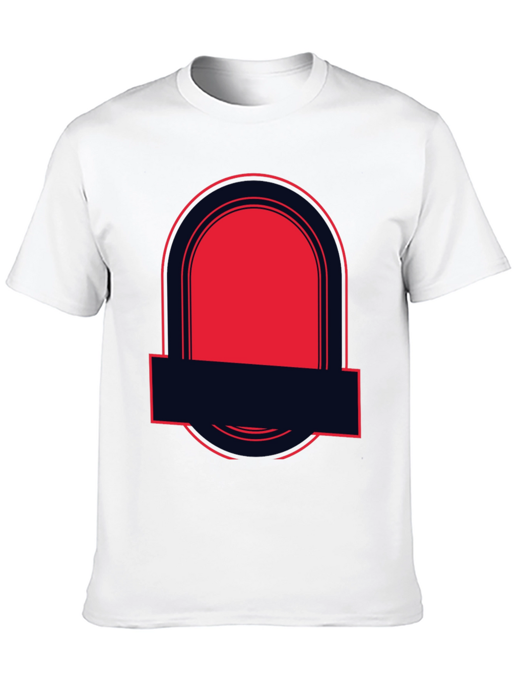 Bold Graphic Tee - Black with Red Accent