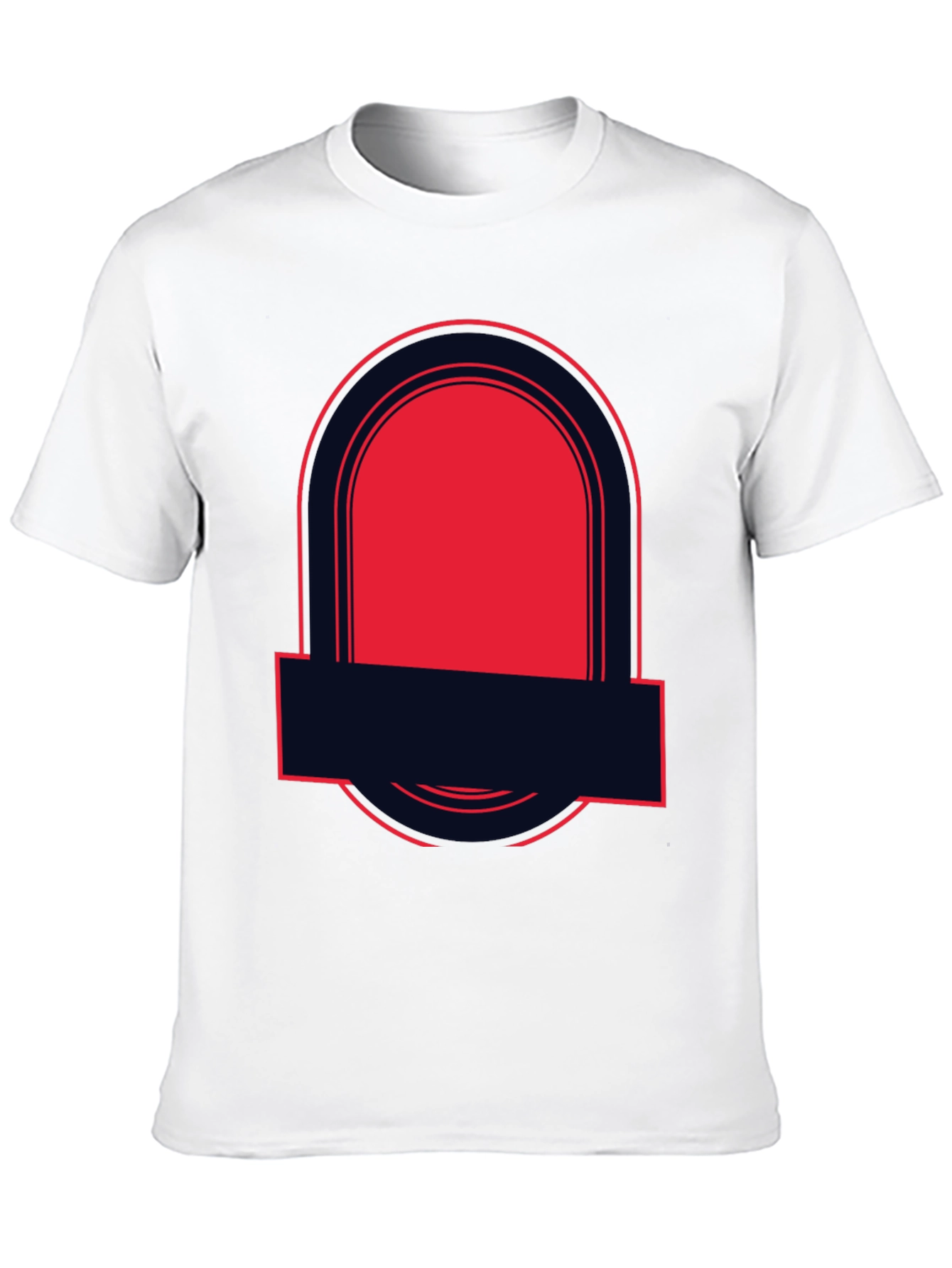 Bold Graphic Tee - Black with Red Accent