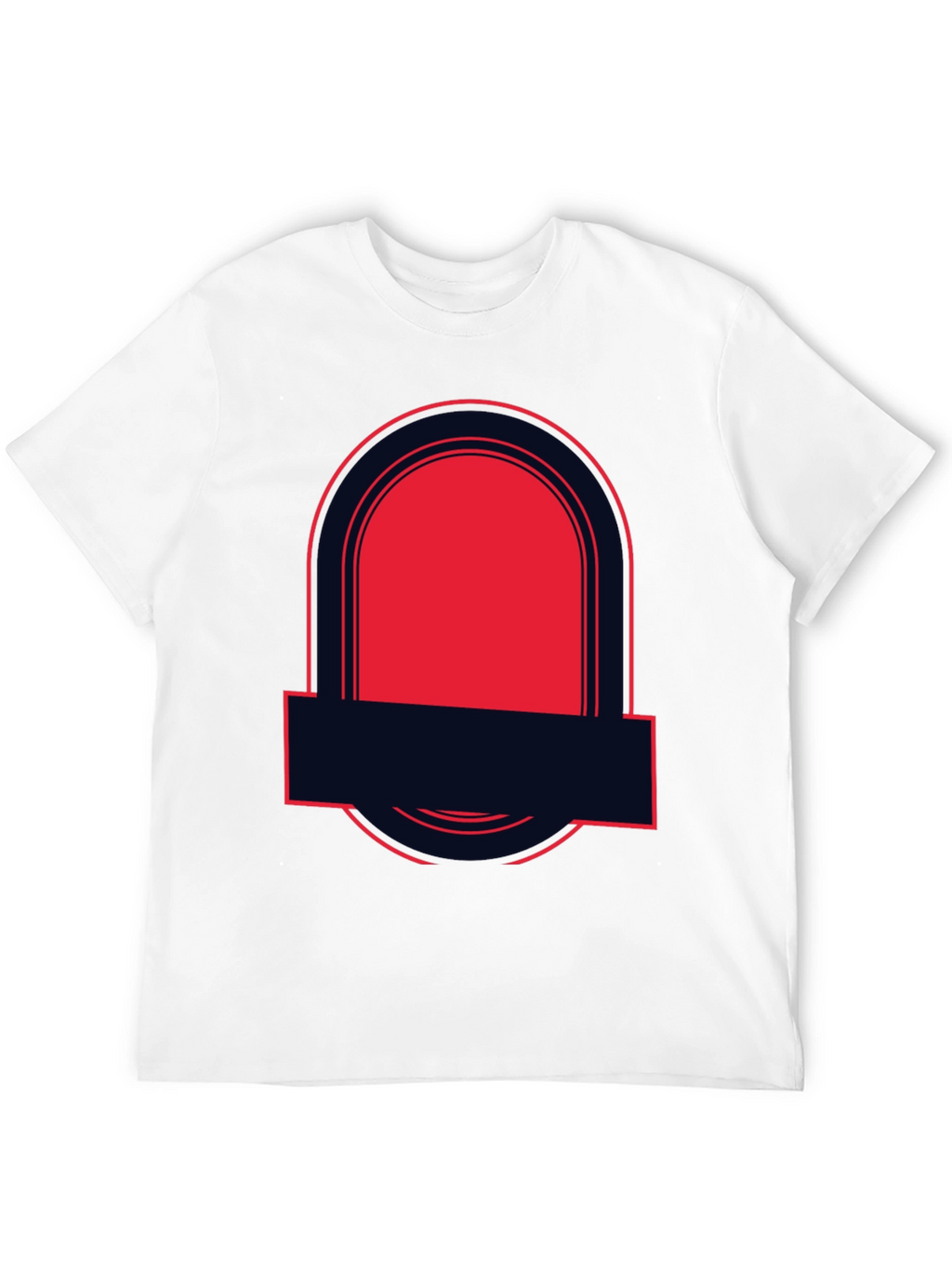 Bold Graphic Tee - Black with Red Accent