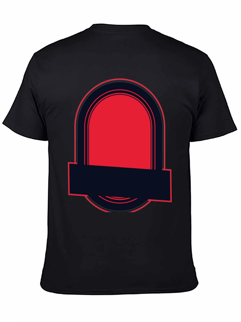 Bold Graphic Tee - Black with Red Accent