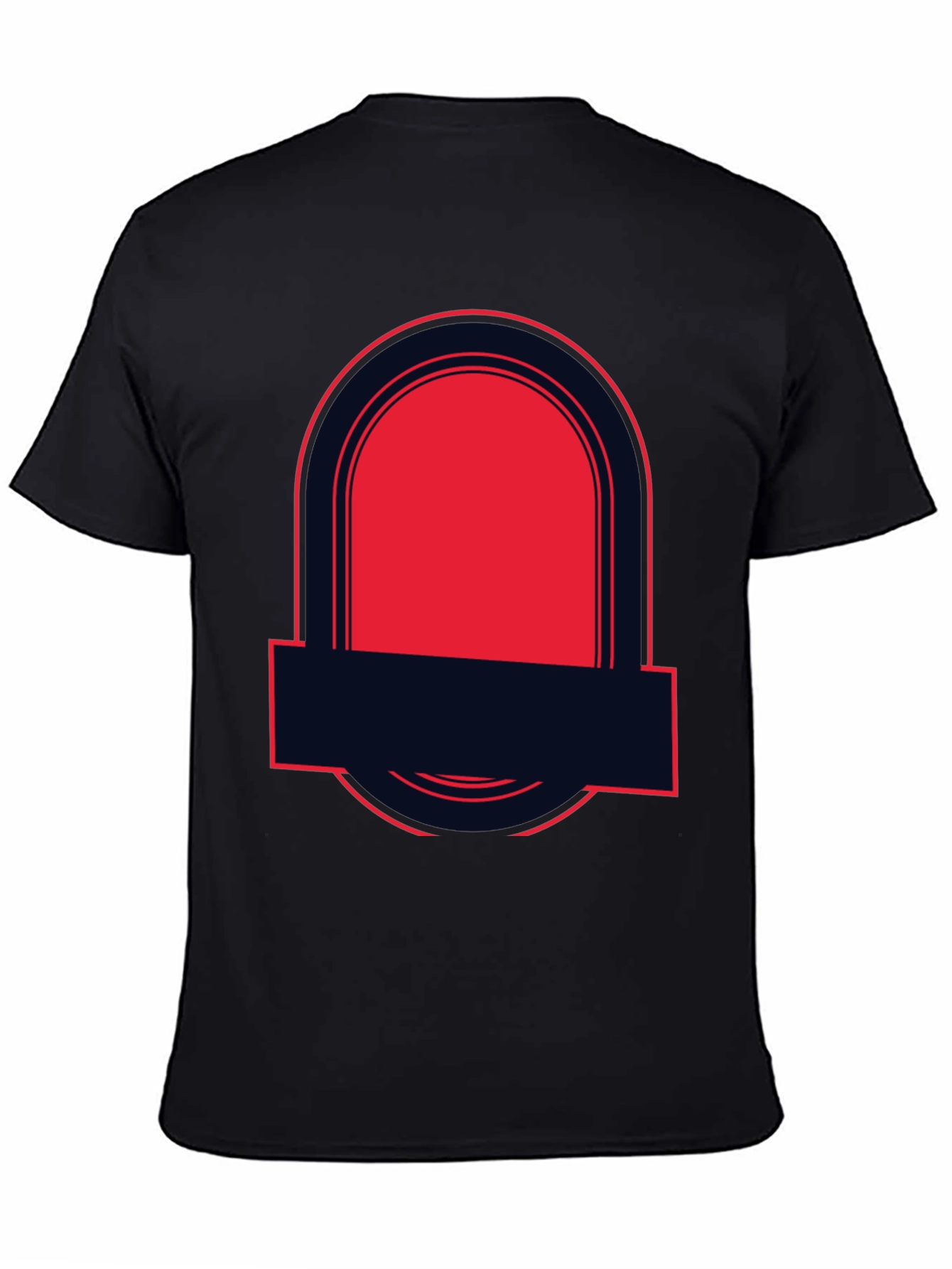 Bold Graphic Tee - Black with Red Accent