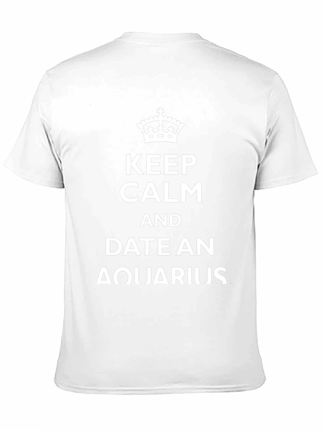 Keep Calm and Date an Aquarius Black T-Shirt