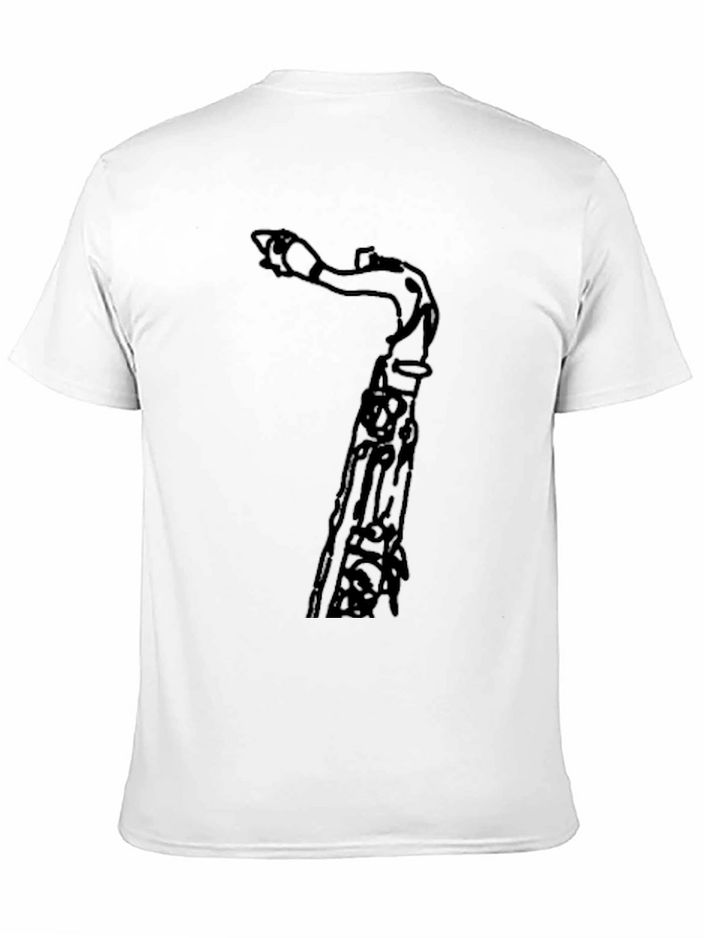 Saxophone T-Shirt - Black Graphic Tee for Musicians