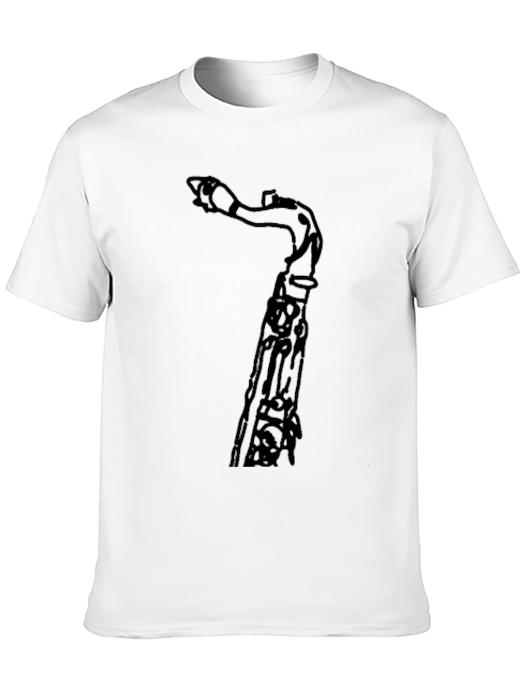 Saxophone T-Shirt - Black Graphic Tee for Musicians