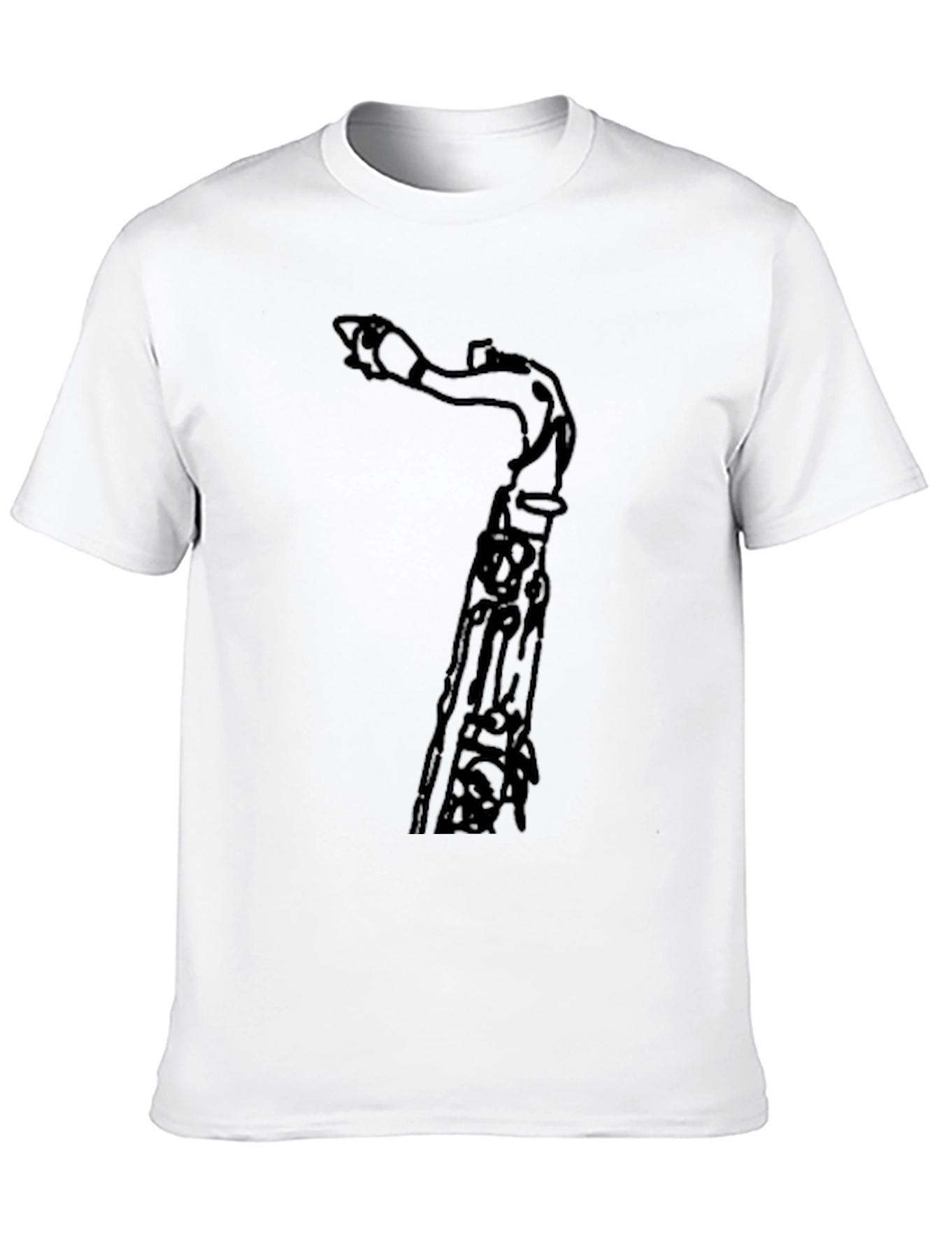 Saxophone T-Shirt - Black Graphic Tee for Musicians