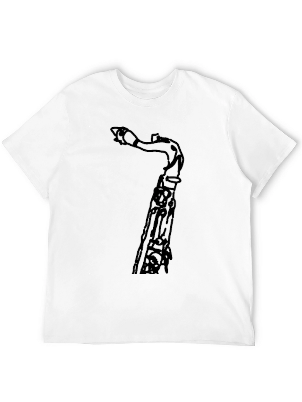 Saxophone T-Shirt - Black Graphic Tee for Musicians