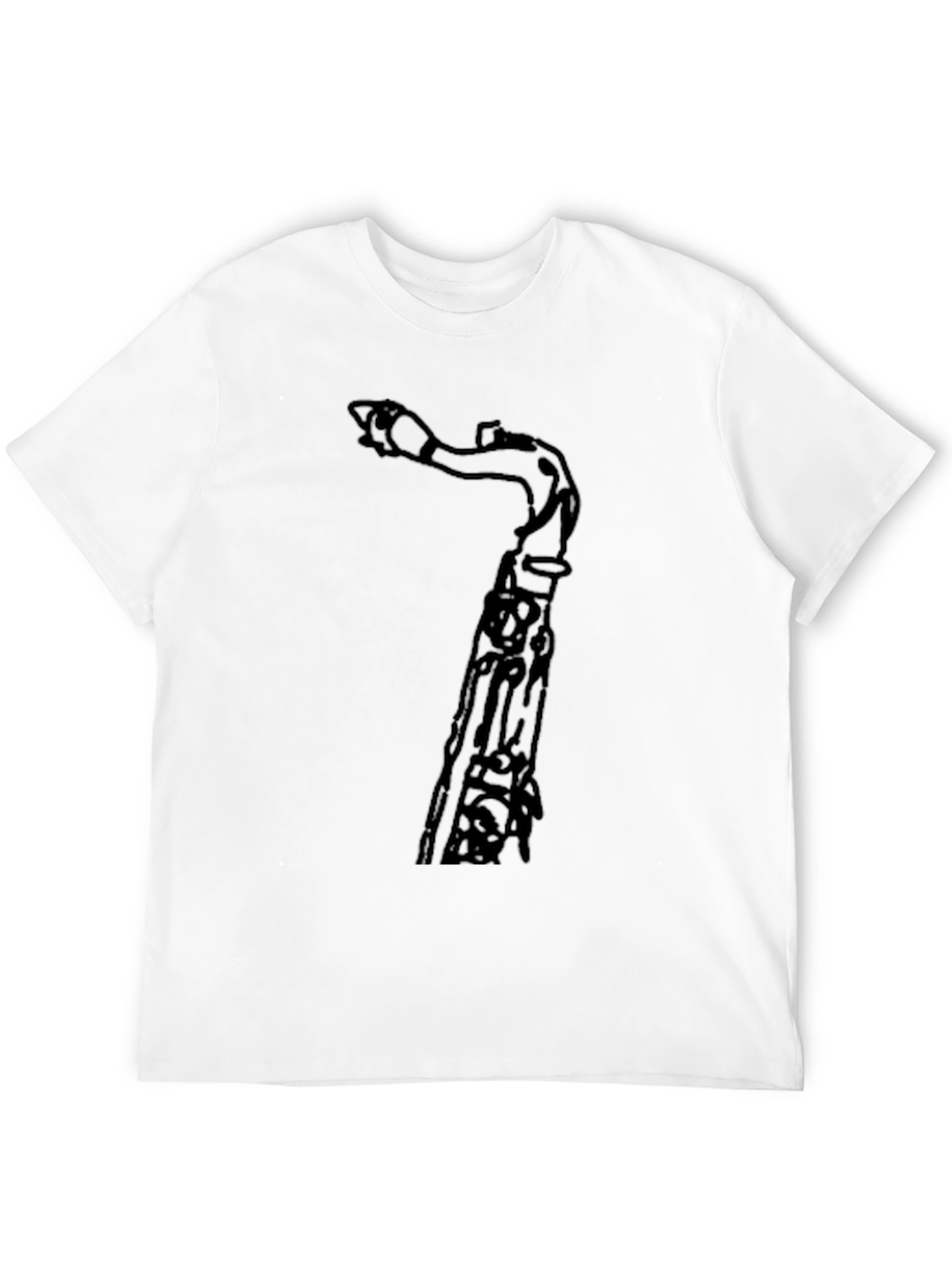 Saxophone T-Shirt - Black Graphic Tee for Musicians