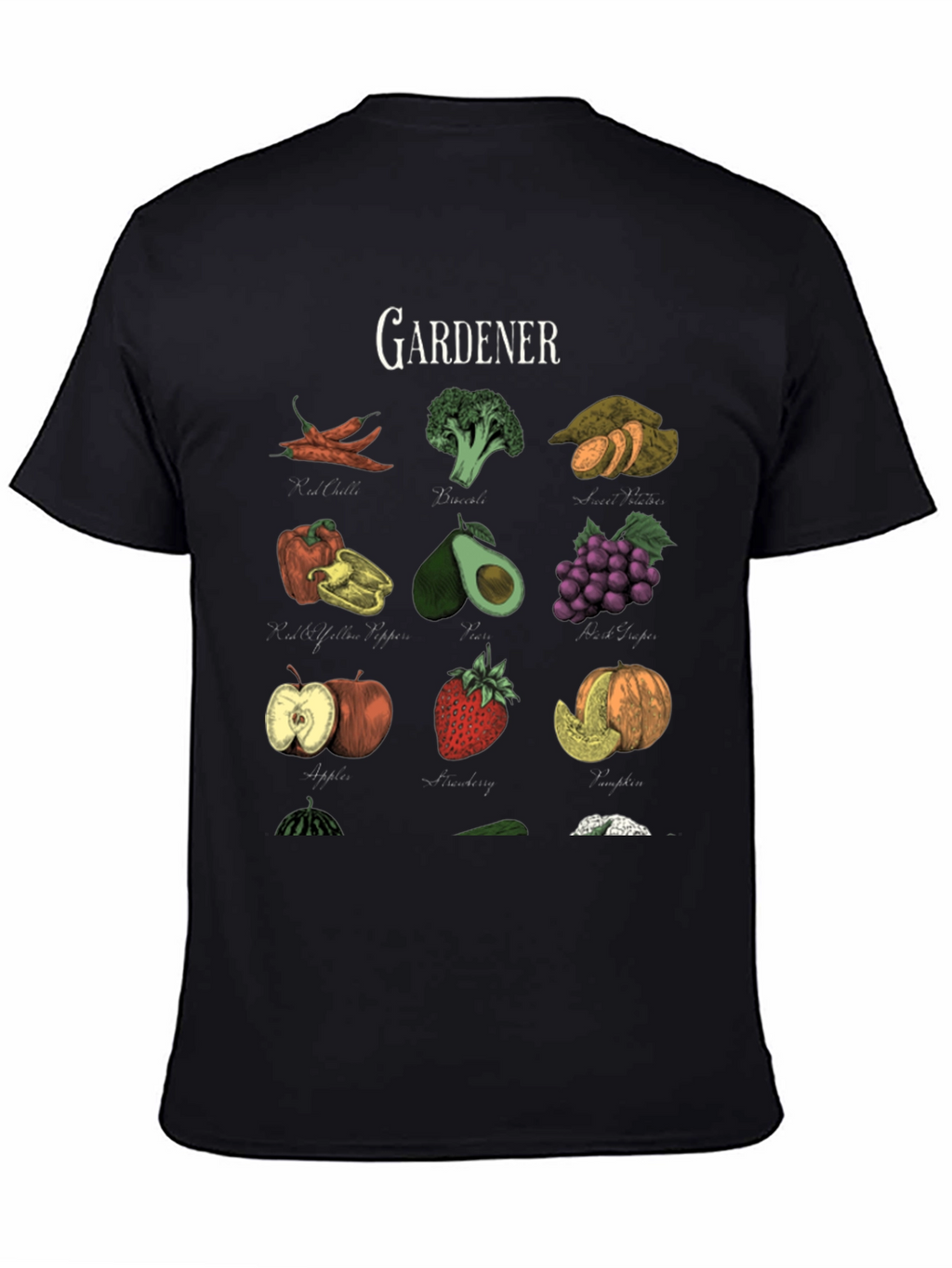 Gardeners Bounty Black Graphic Tee