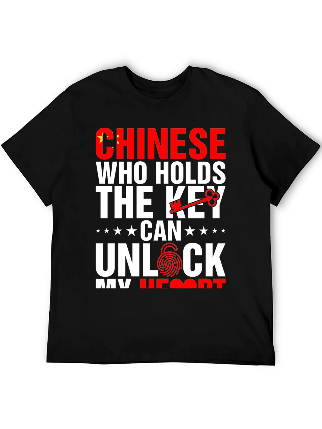 Chinese Key to My Heart Graphic T-Shirt