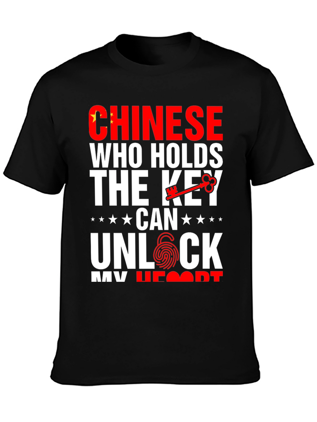 Chinese Key to My Heart Graphic T-Shirt