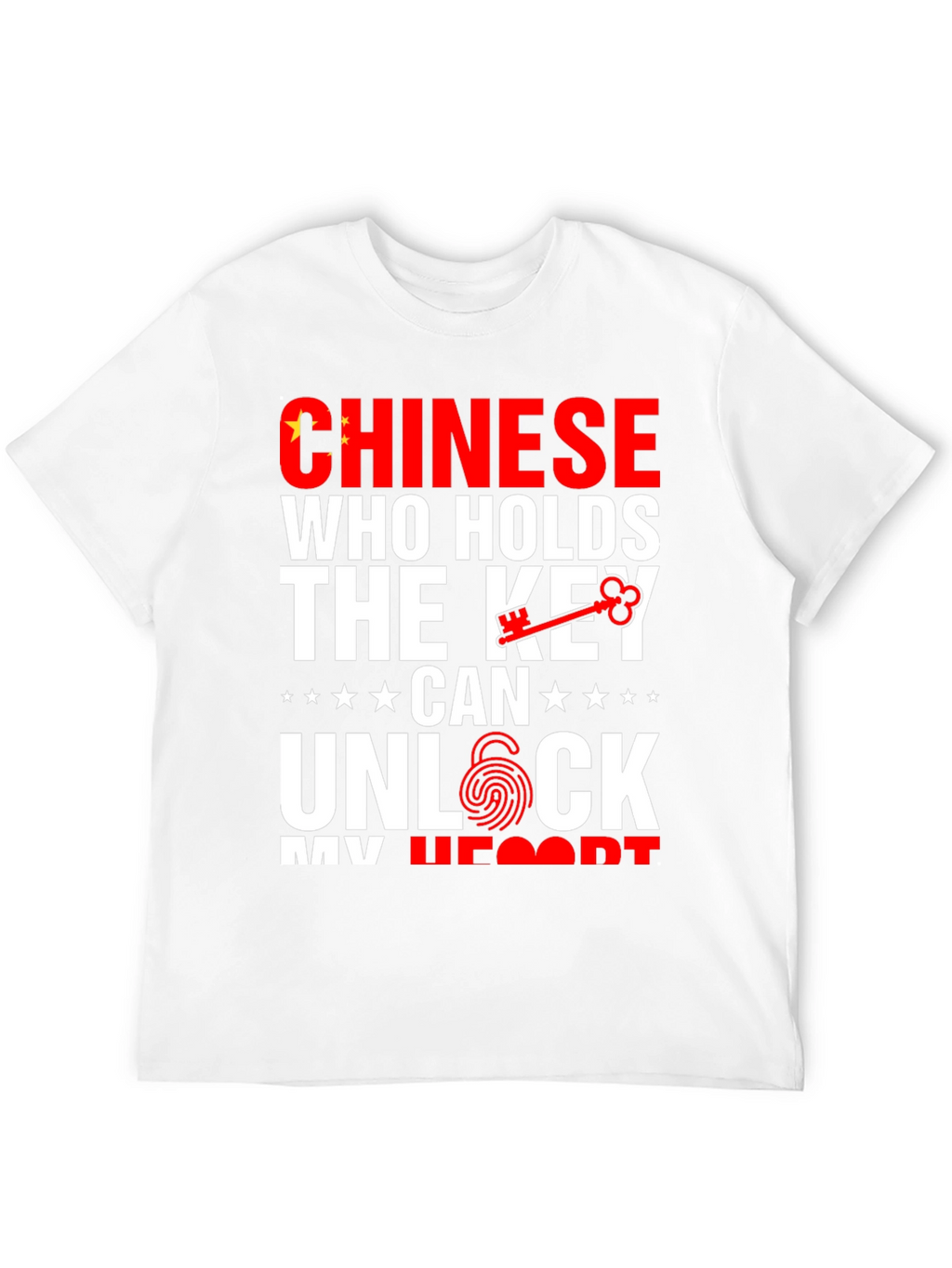 Chinese Key to My Heart Graphic T-Shirt