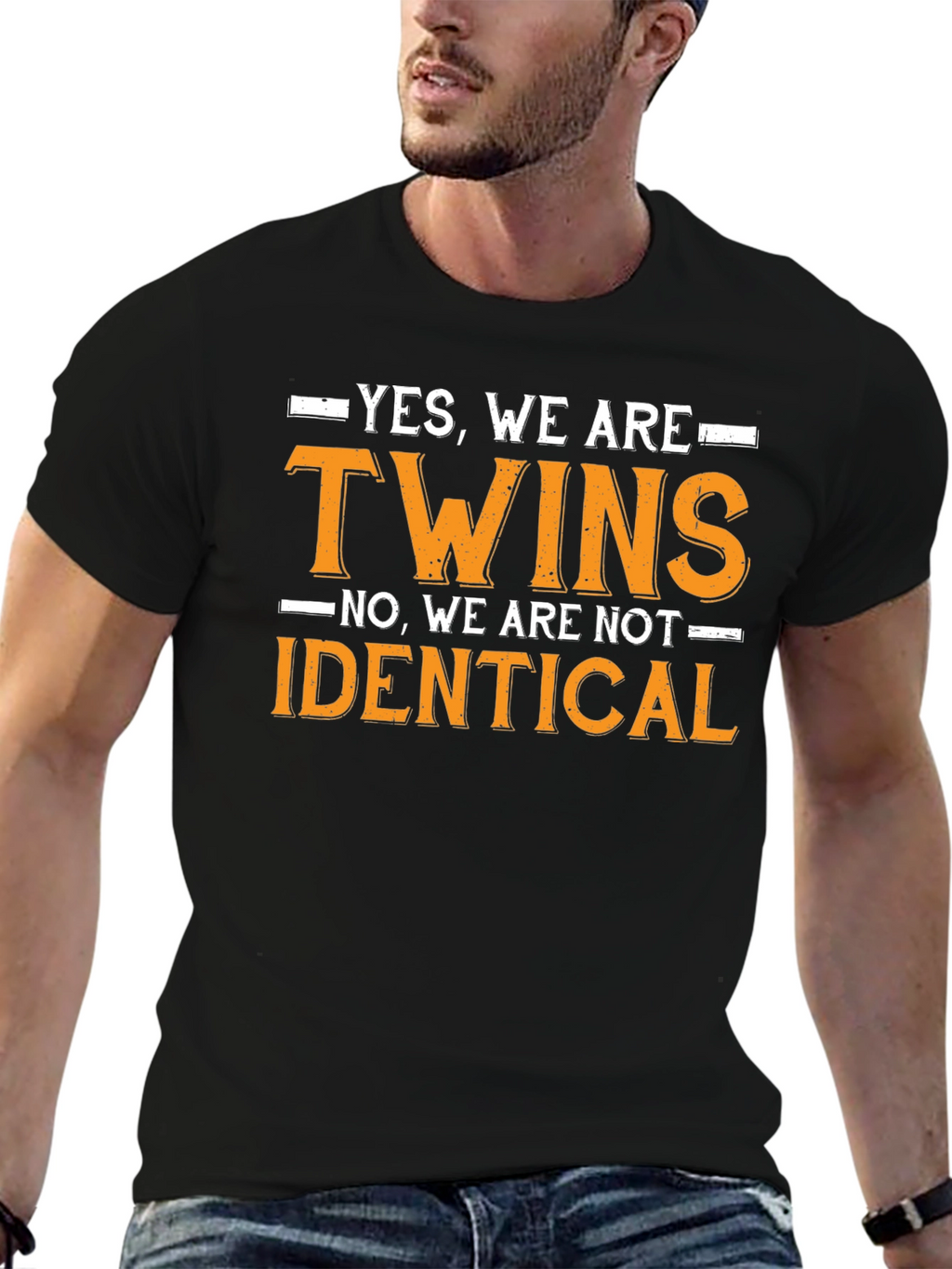 Funny Twins T-Shirt - We Are Not Identical