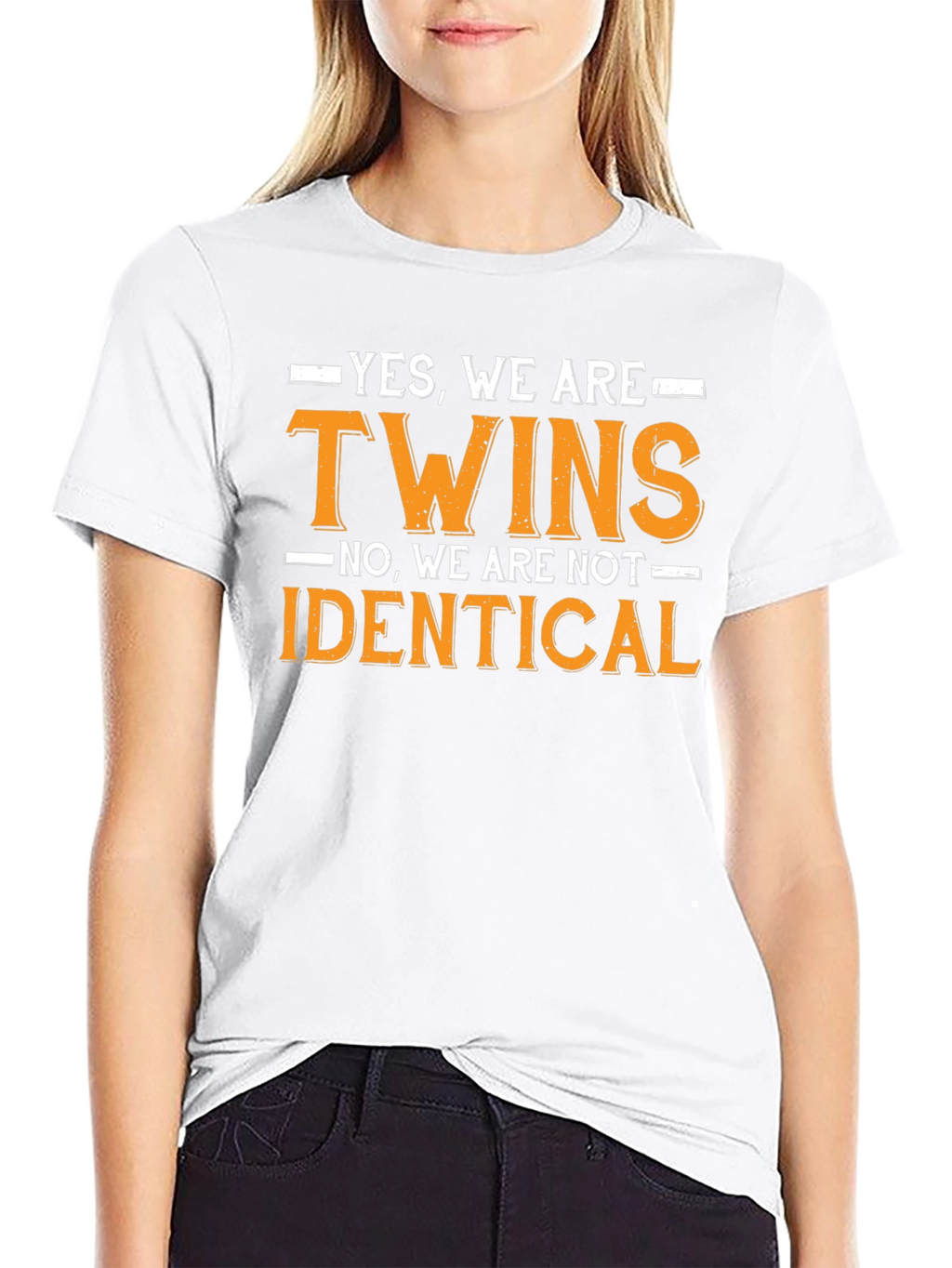 Funny Twins T-Shirt - We Are Not Identical