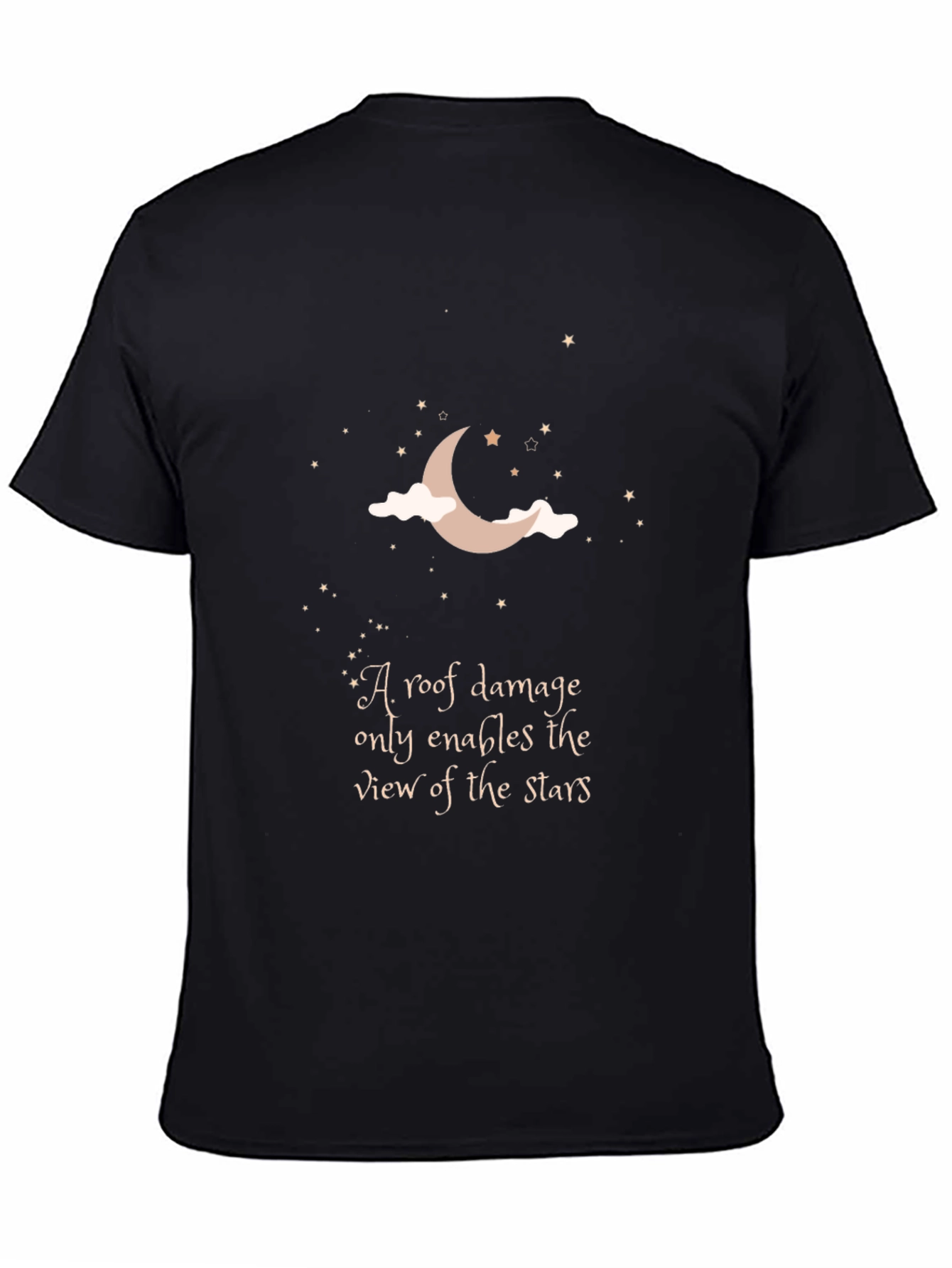 Moon & Stars T-Shirt: Inspiring Quote Graphic Tee