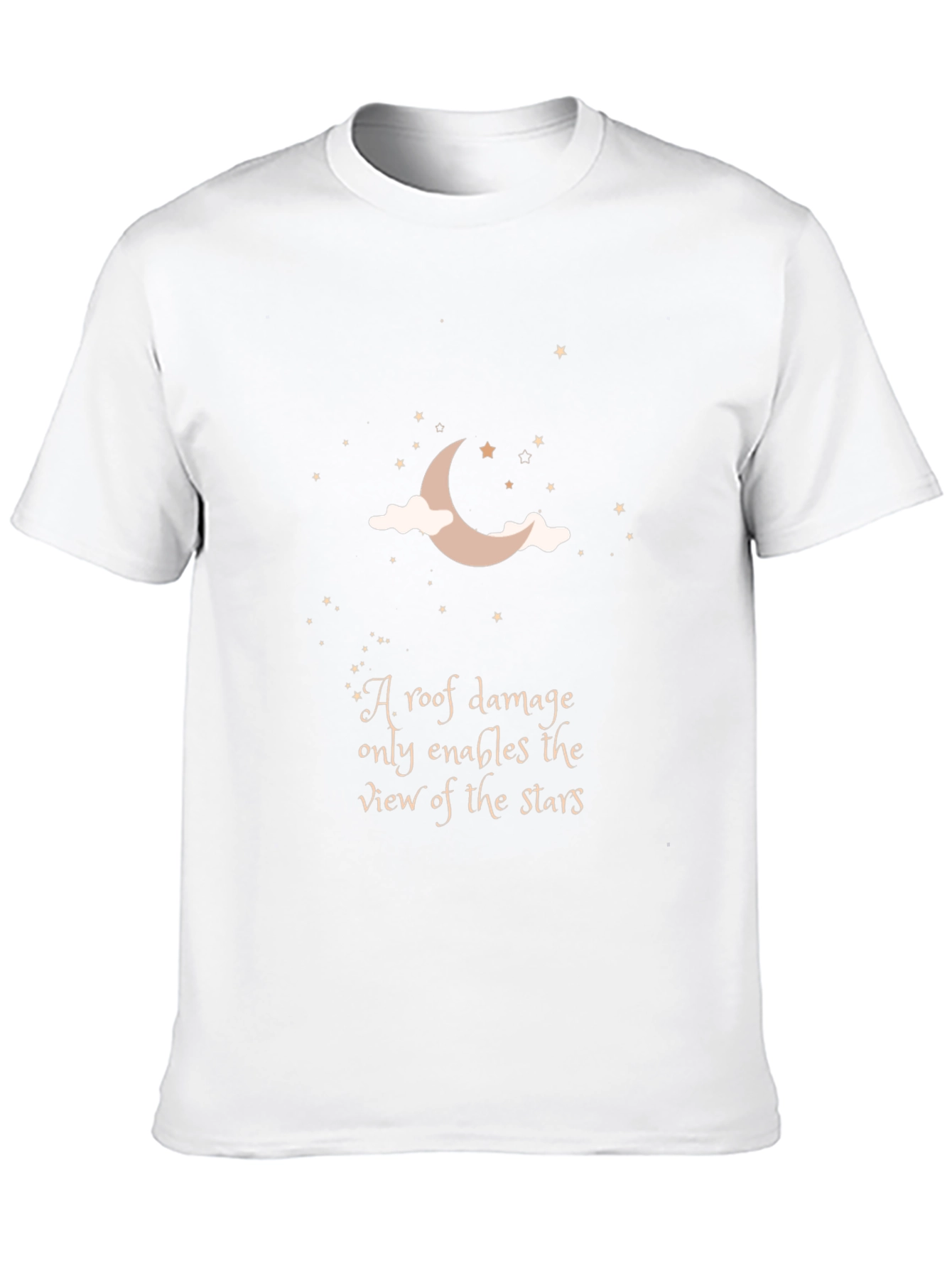 Moon & Stars T-Shirt: Inspiring Quote Graphic Tee