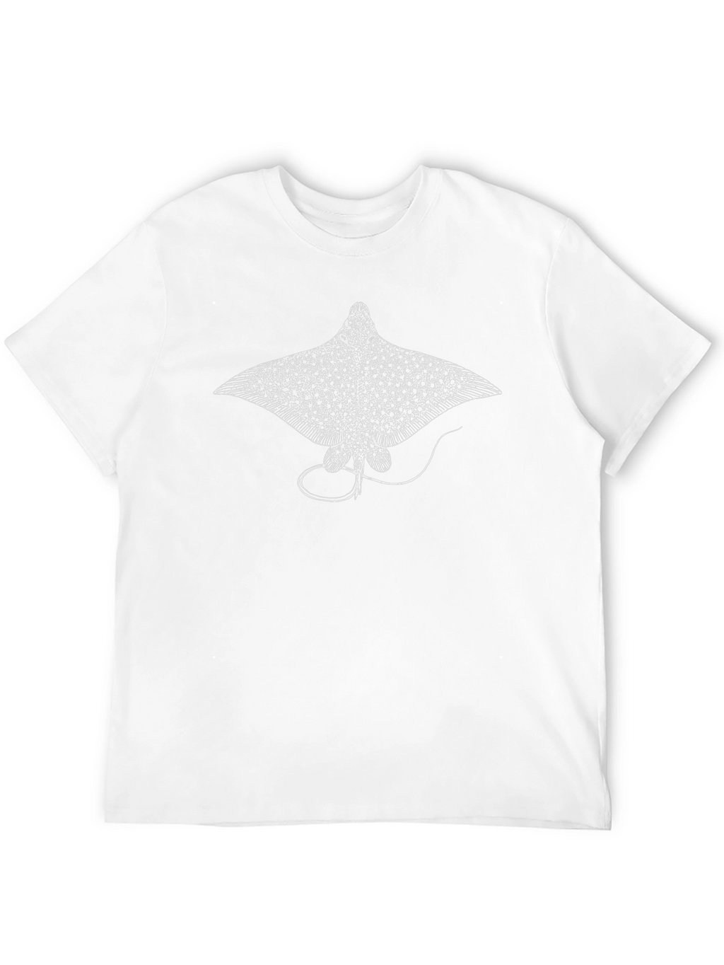 Stingray Graphic Tee - Black Cotton T-Shirt