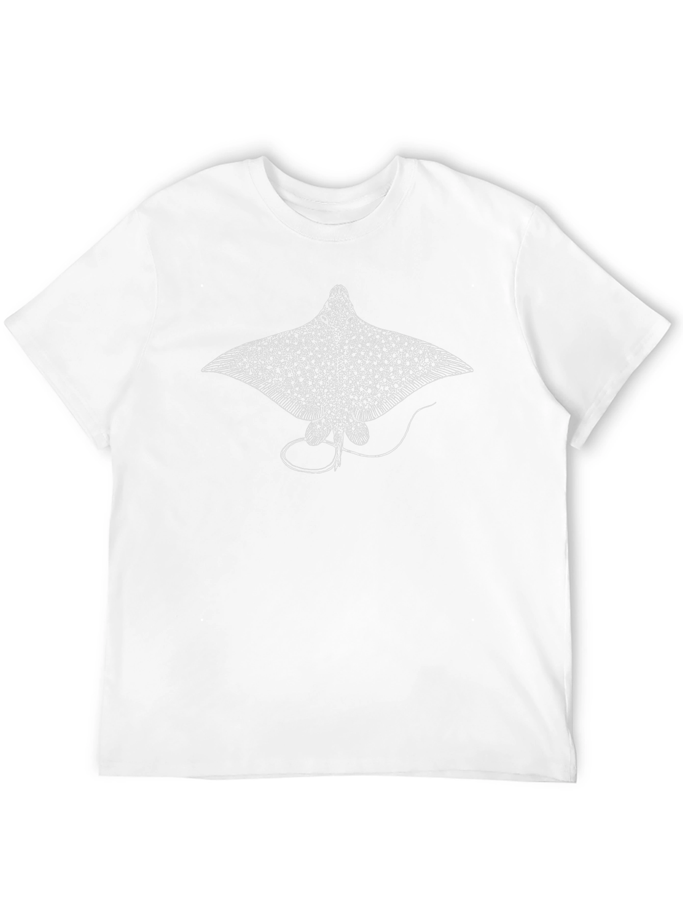 Stingray Graphic Tee - Black Cotton T-Shirt