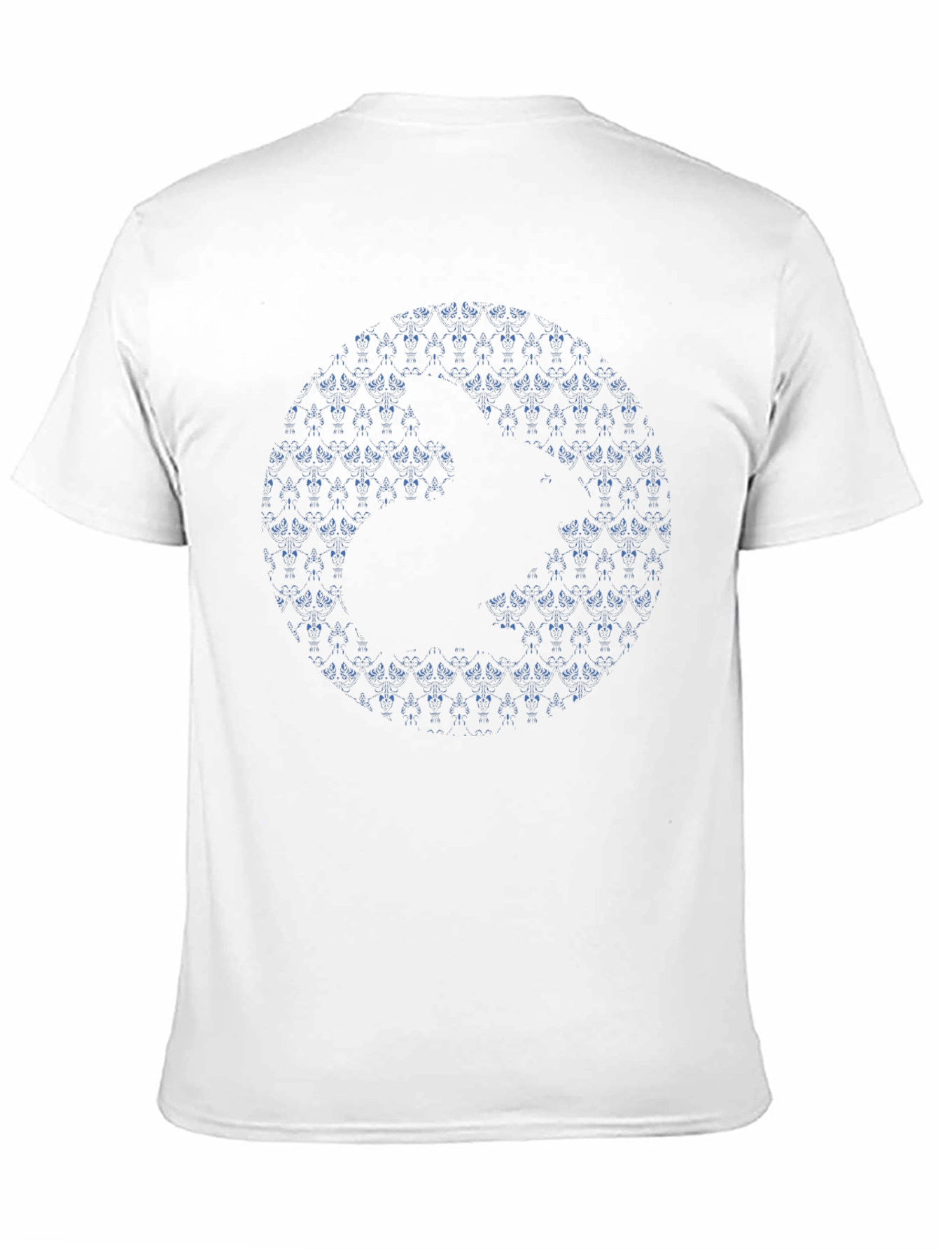 Abstract Geometric Print Black T-Shirt