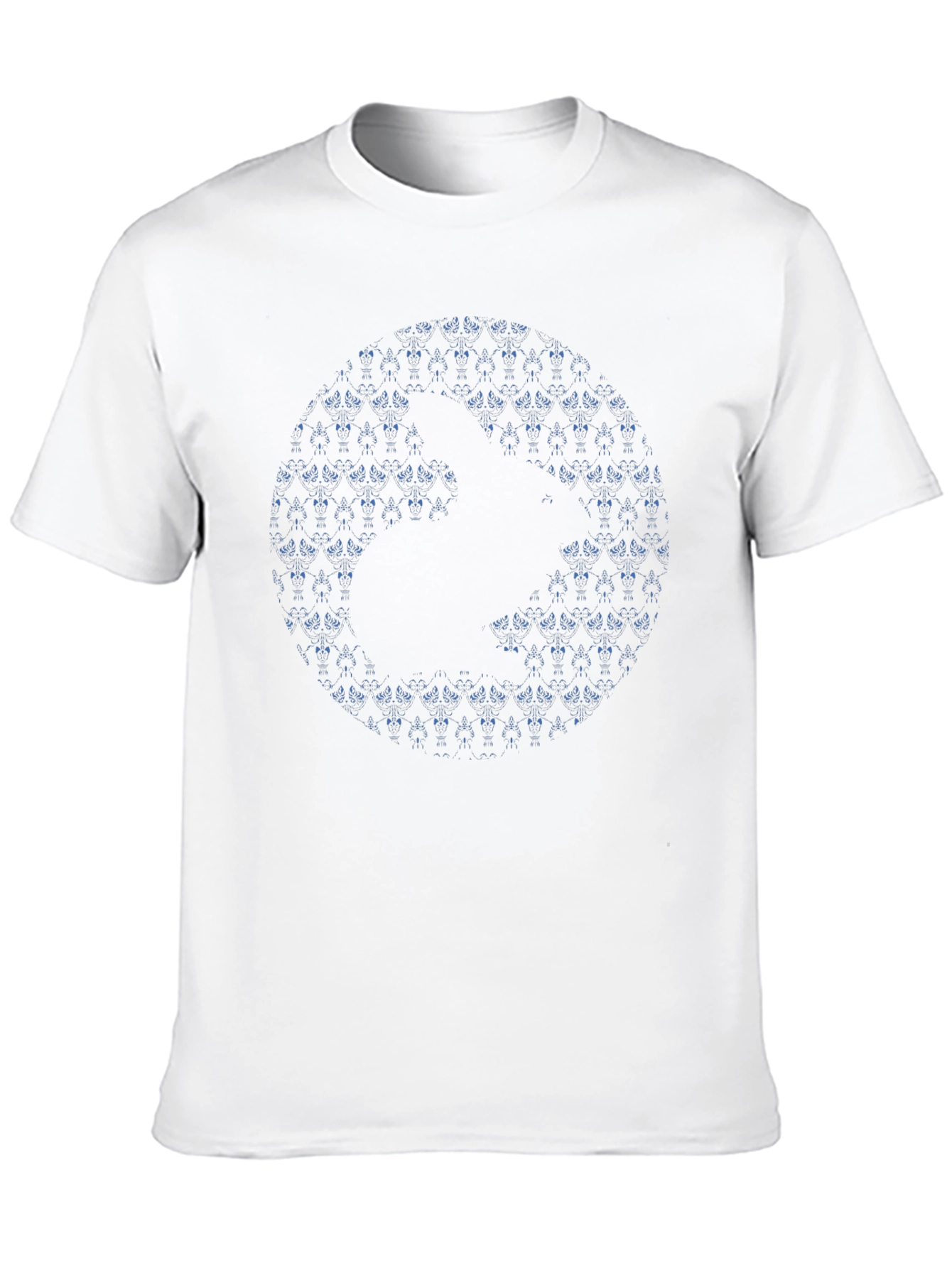 Abstract Geometric Print Black T-Shirt