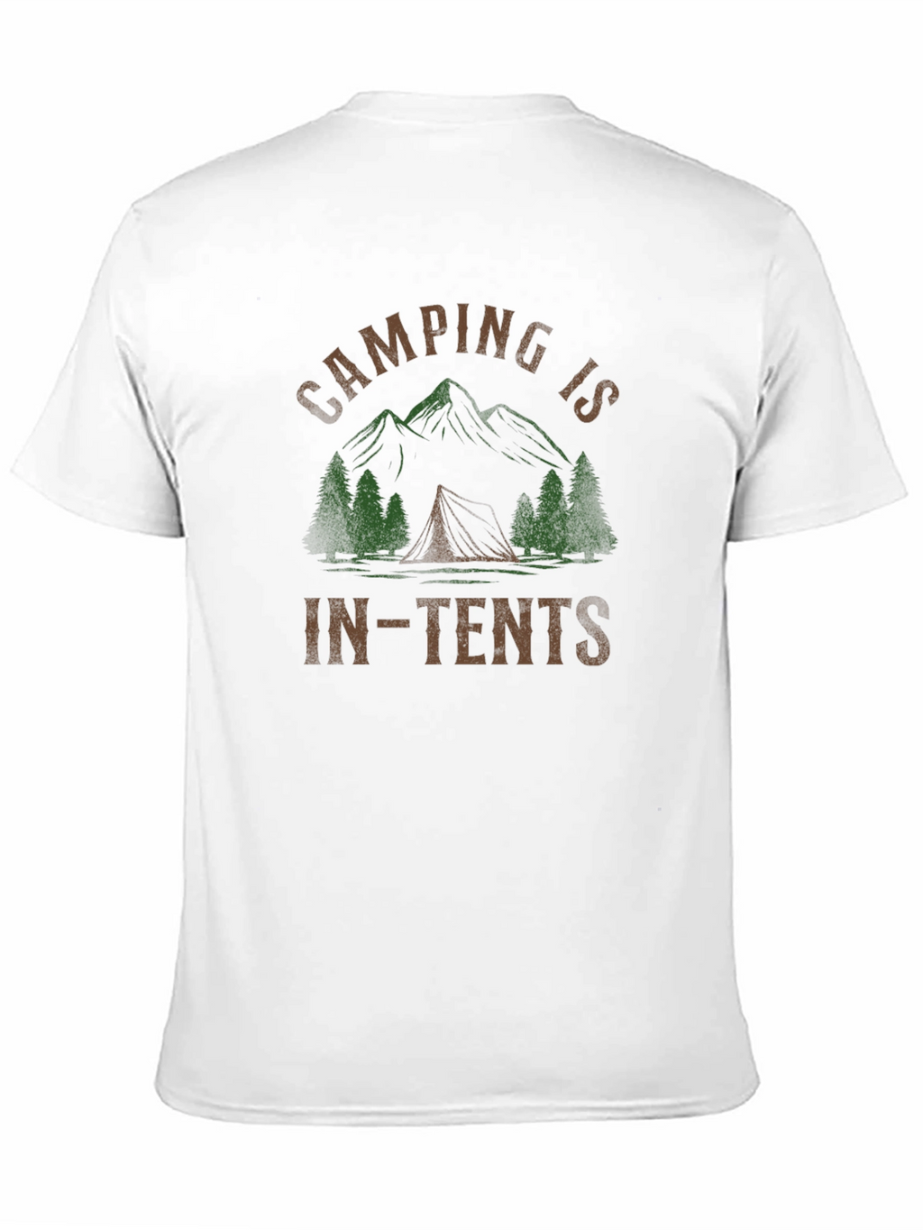 Camping Is In-Tents Black T-Shirt