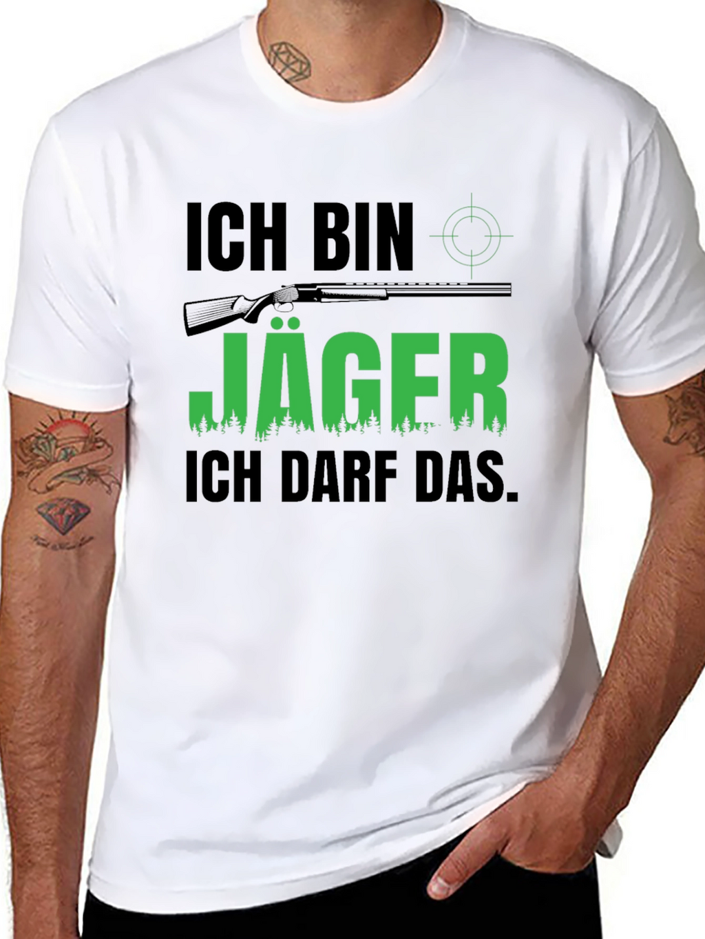 Ich Bin Jäger T-Shirt - Hunter Design