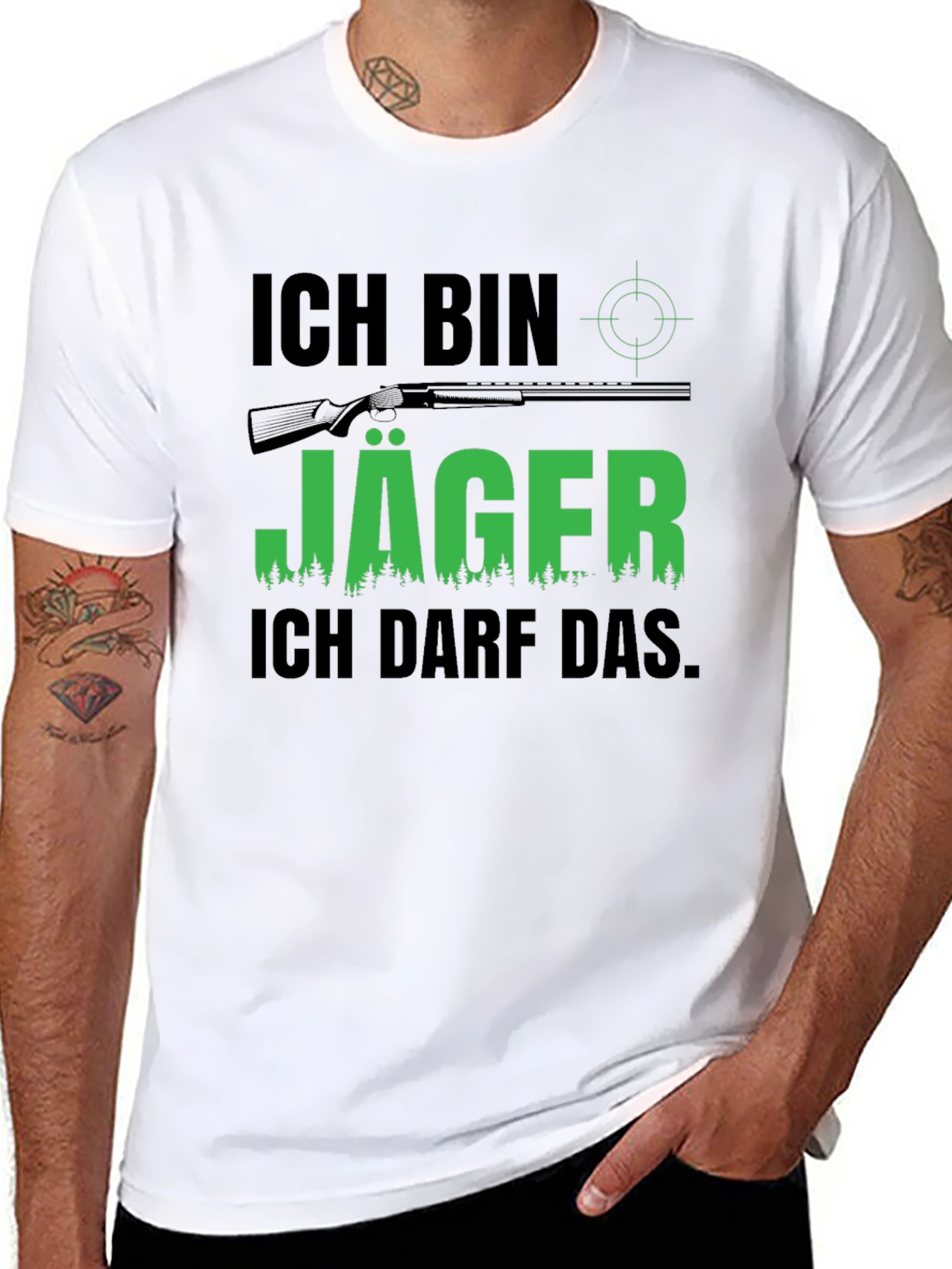 Ich Bin Jäger T-Shirt - Hunter Design