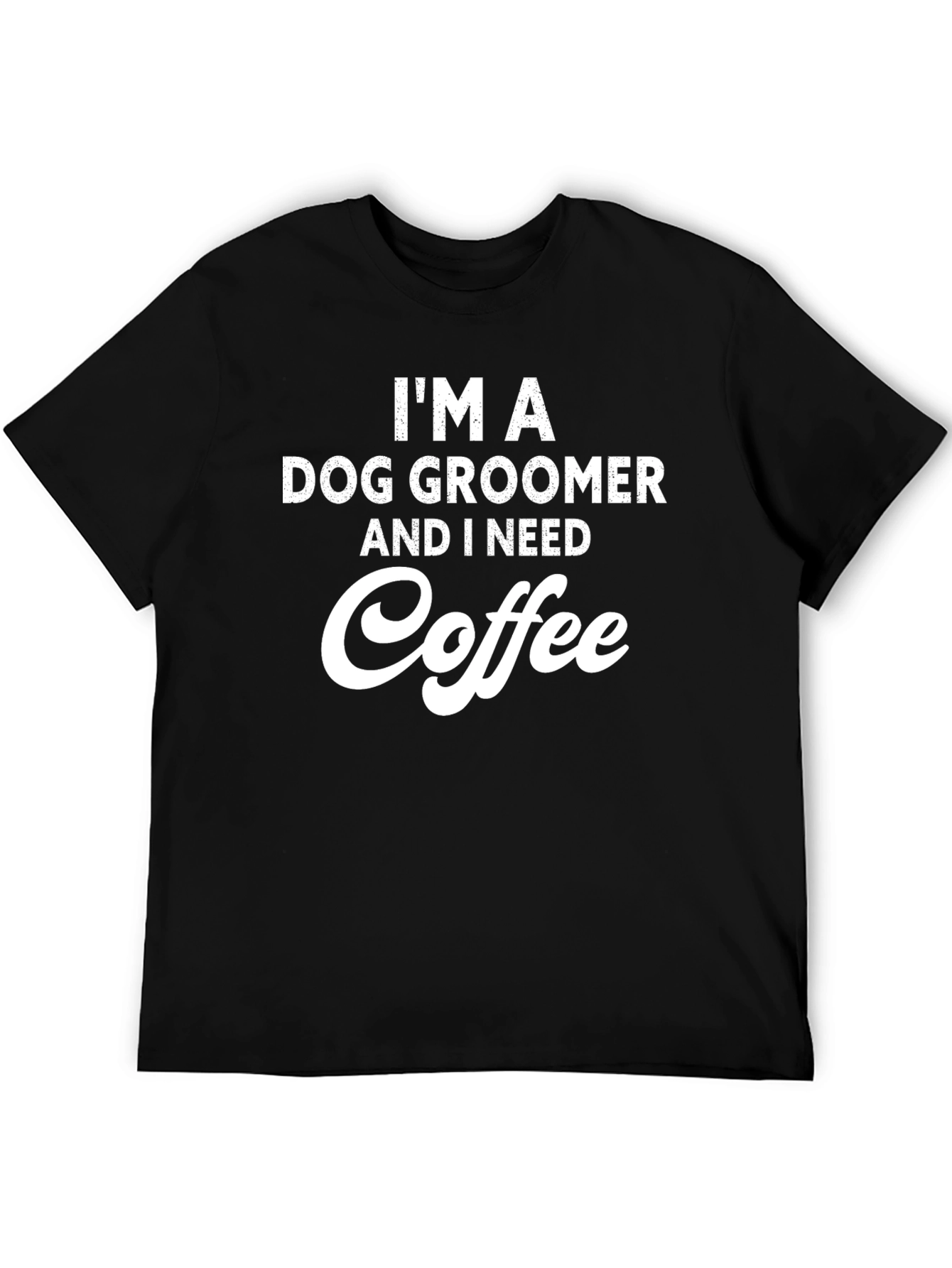 Dog Groomer Coffee T-Shirt - Black