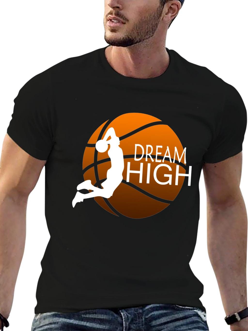 Dream High Basketball Graphic Tee - Stylish Comfort