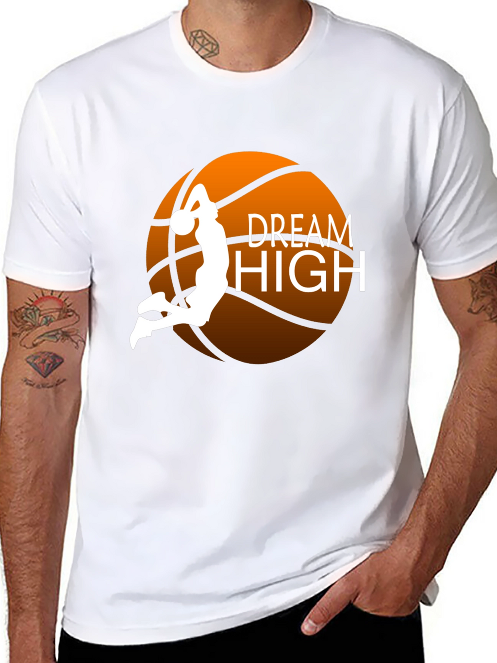 Dream High Basketball Graphic Tee - Stylish Comfort