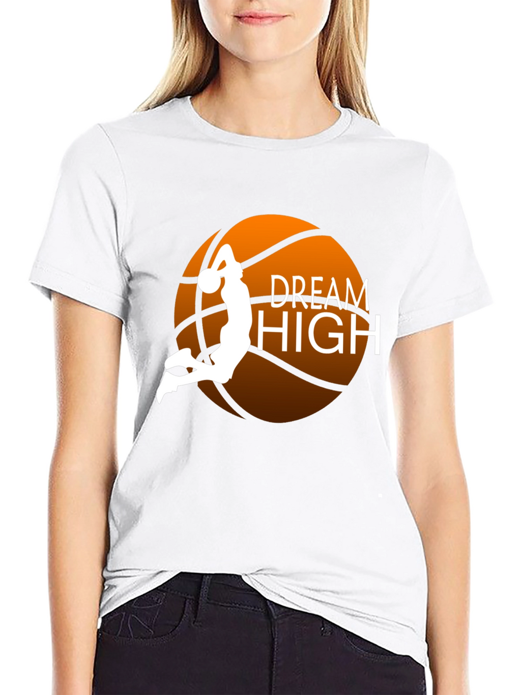 Dream High Basketball Graphic Tee - Stylish Comfort