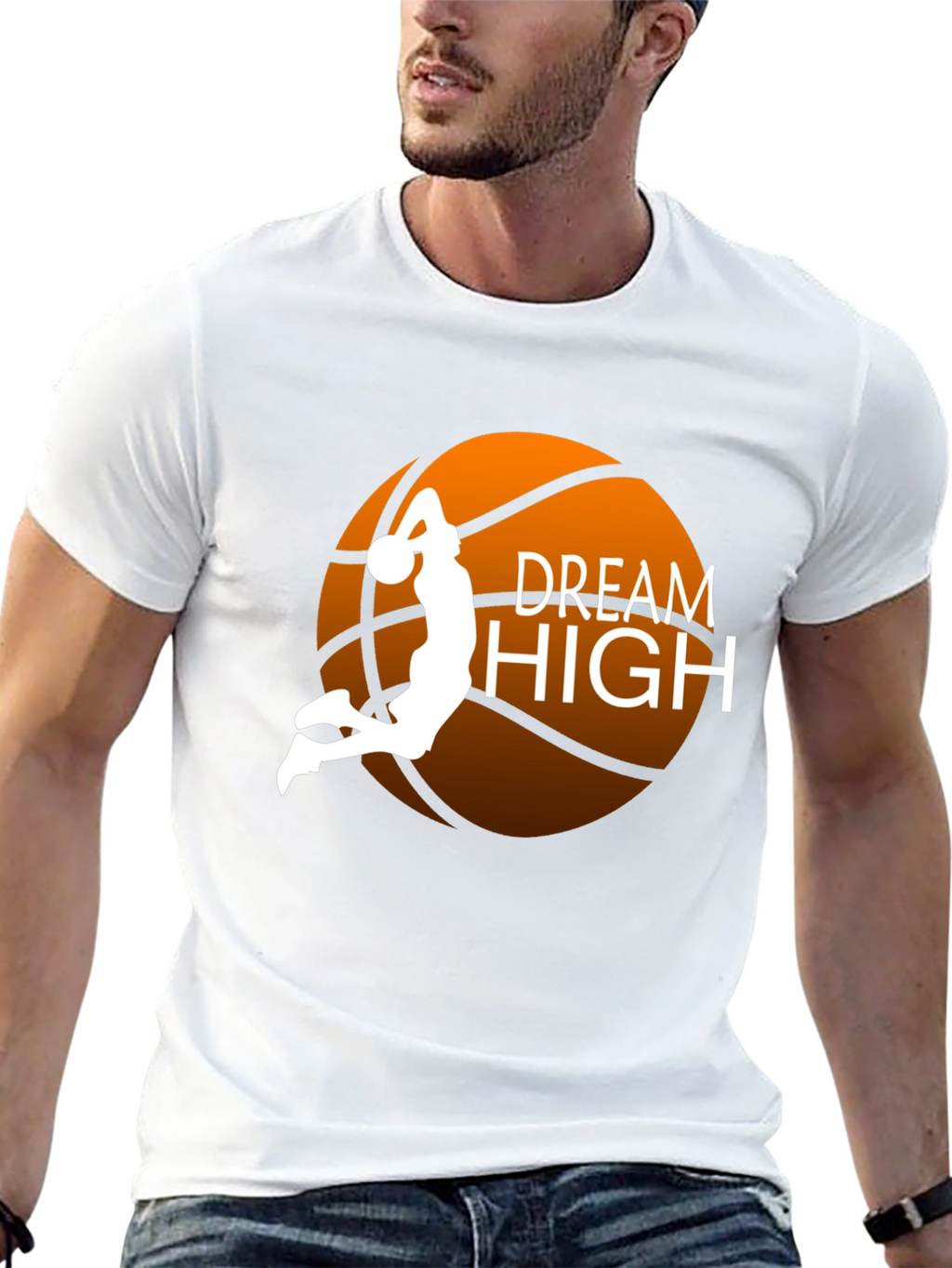 Dream High Basketball Graphic Tee - Stylish Comfort