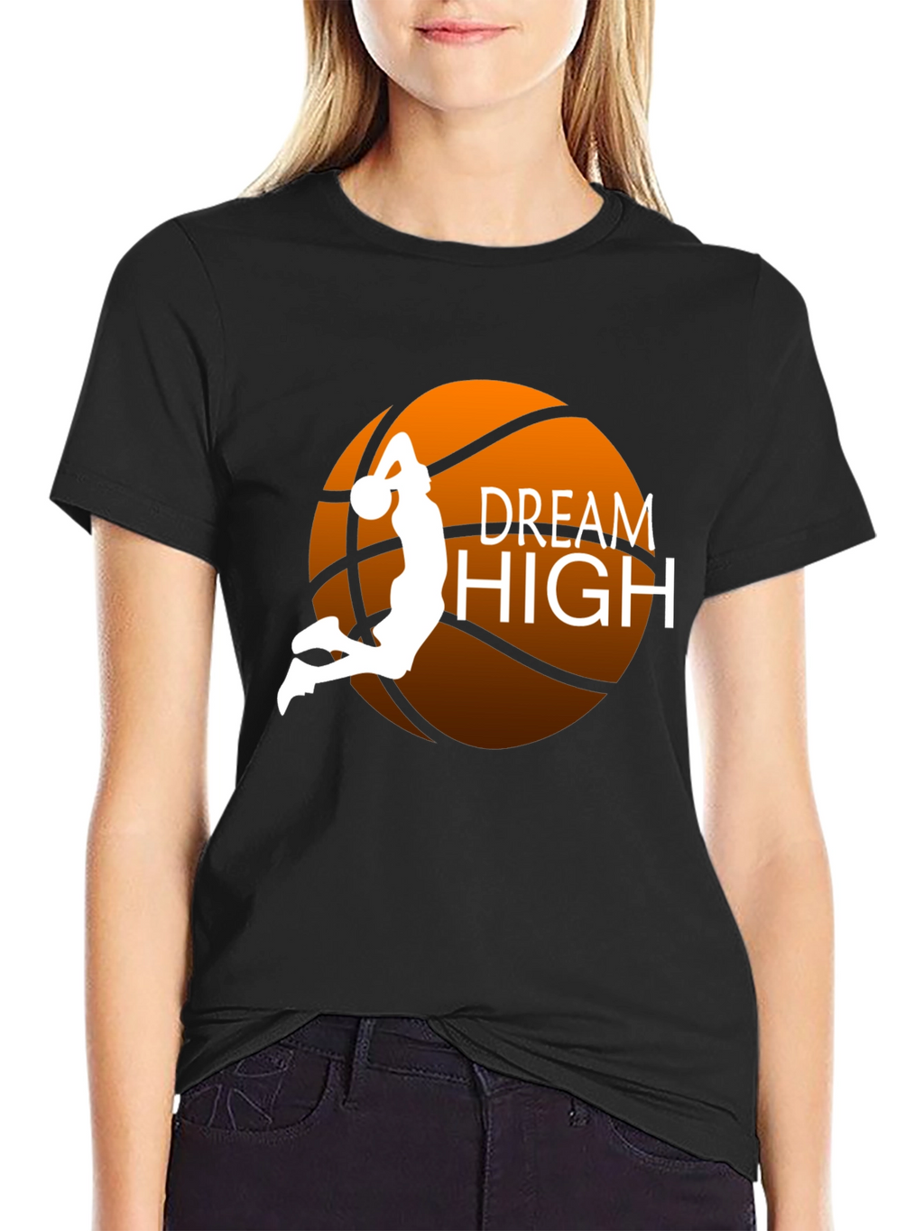 Dream High Basketball Graphic Tee - Stylish Comfort