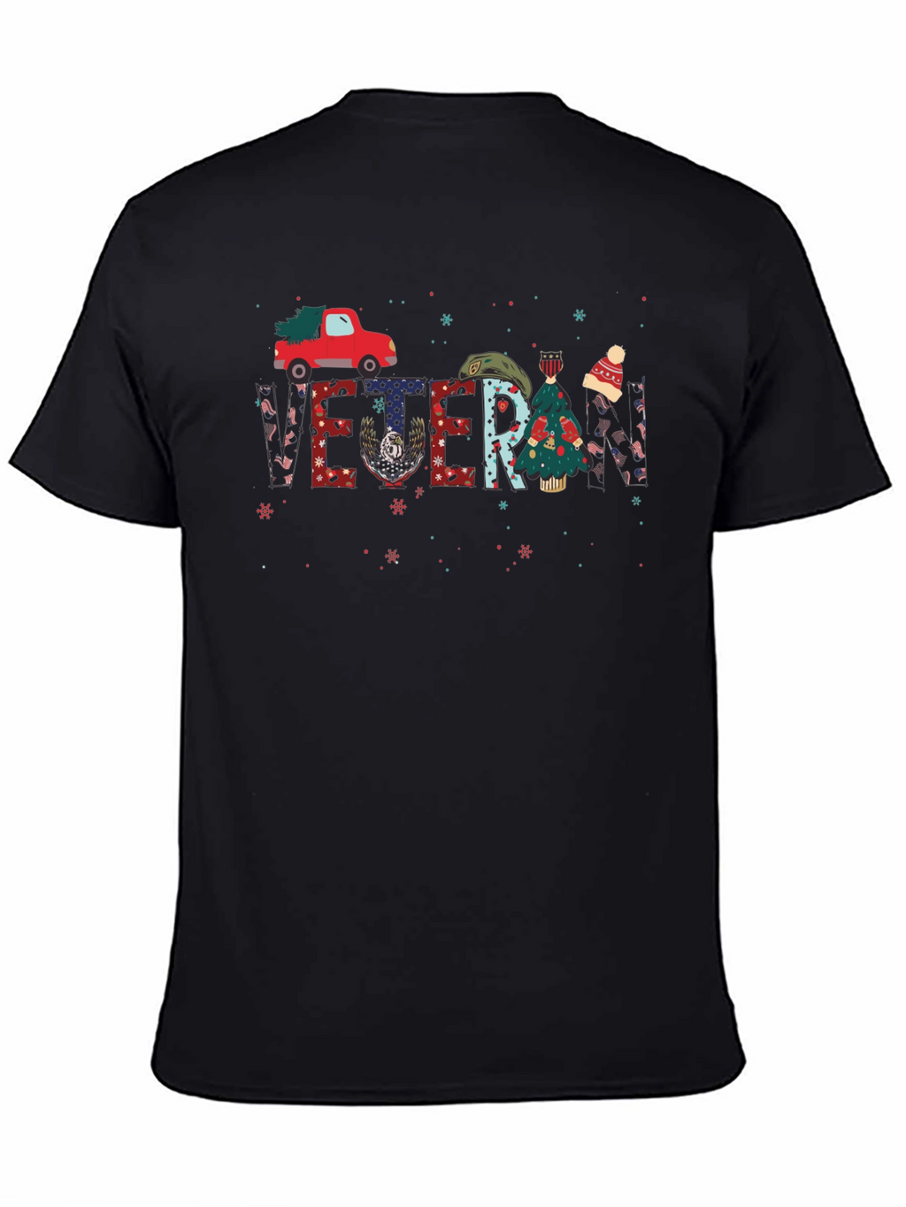 Veteran Christmas Truck Graphic Tee