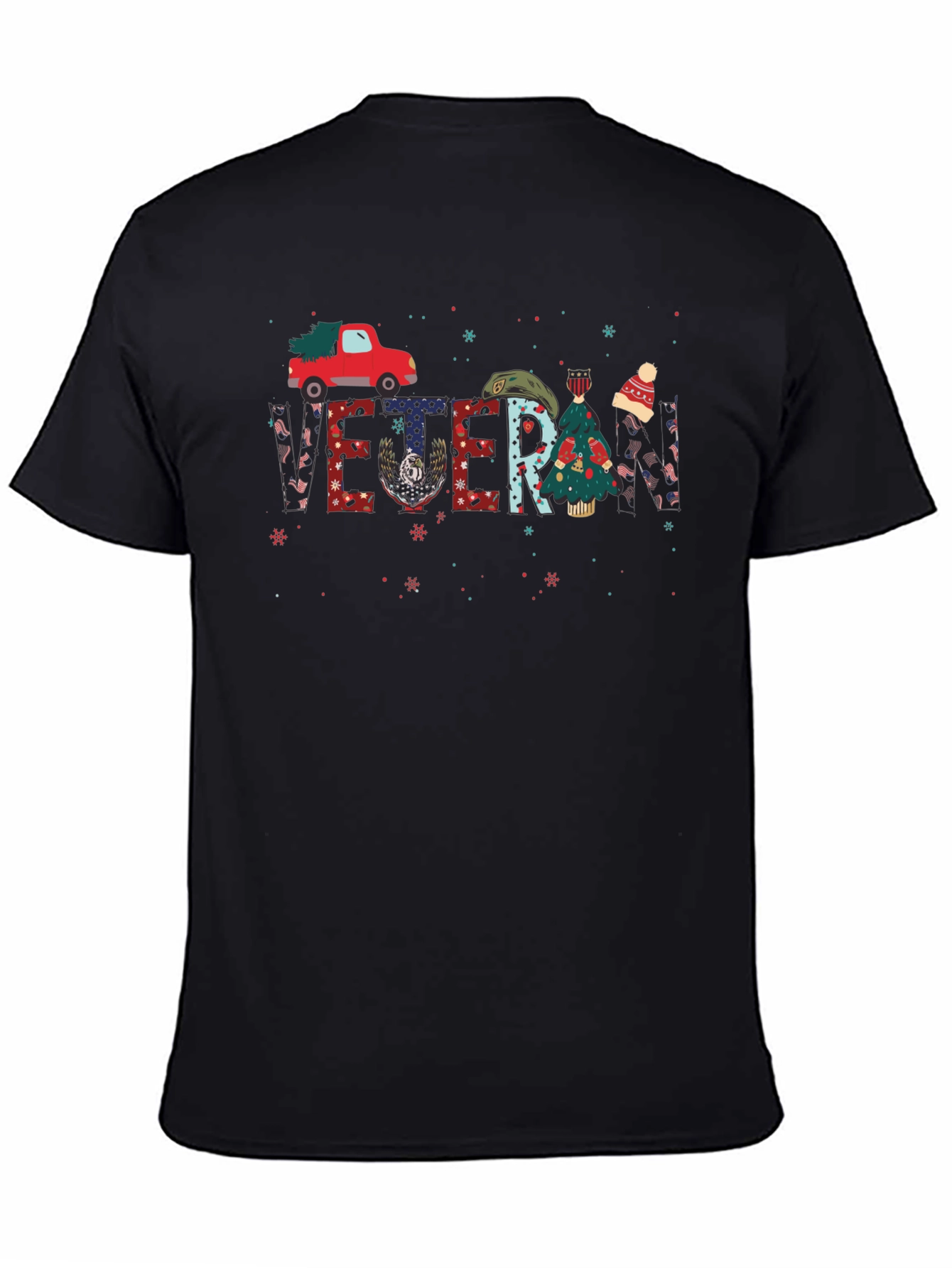 Veteran Christmas Truck Graphic Tee