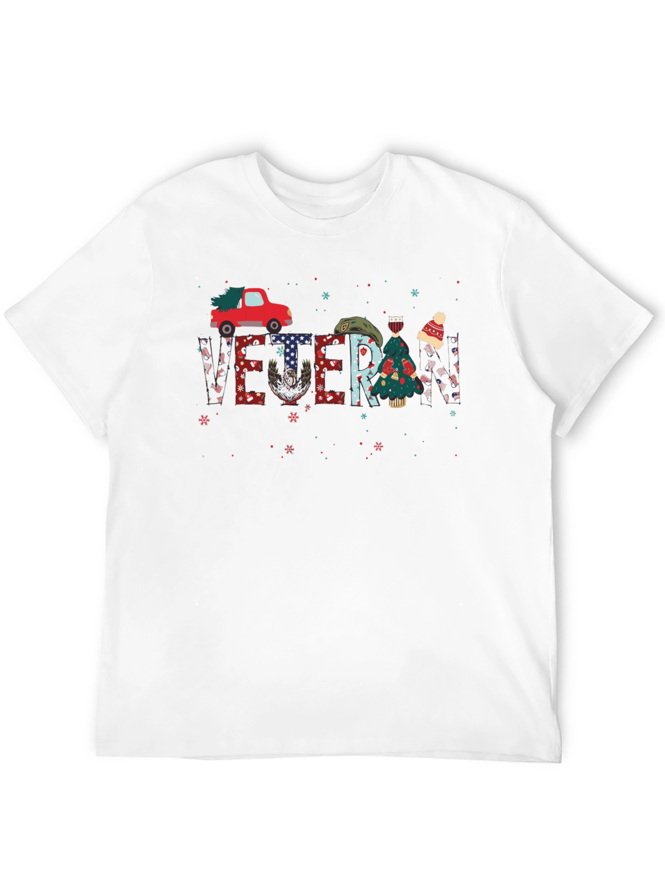 Veteran Christmas Truck Graphic Tee